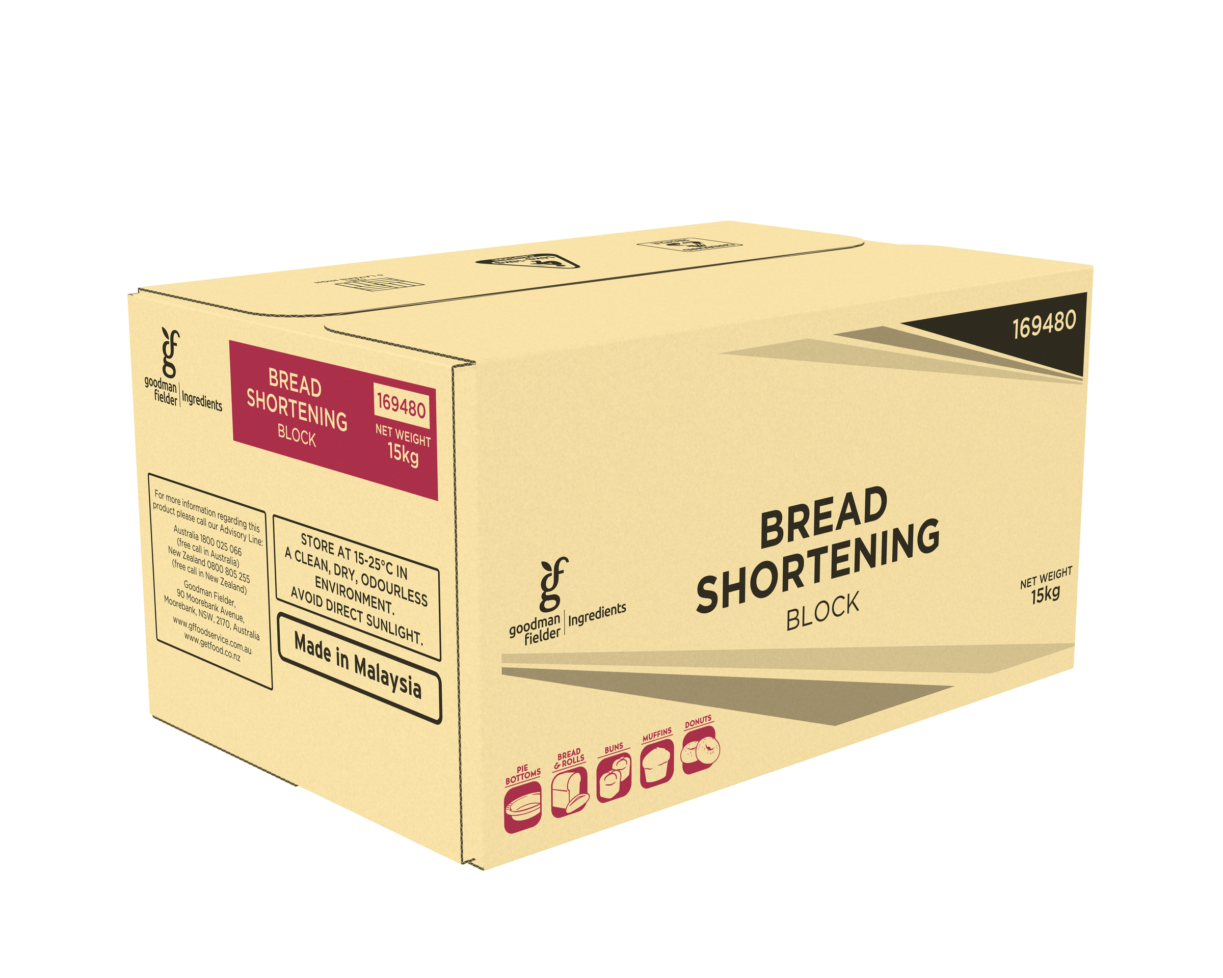 GF Ingredients Shortening Bread 15 kg