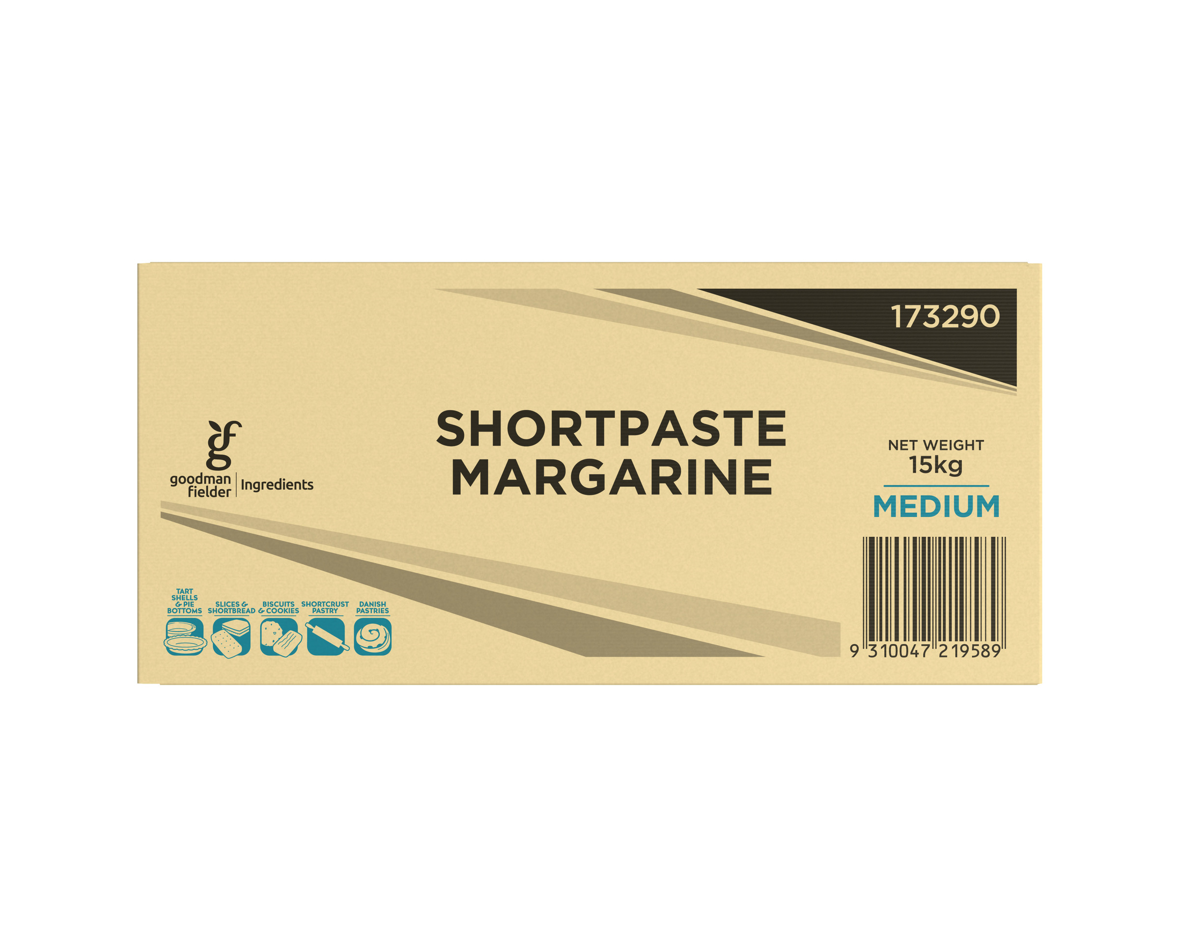 Goodman Fielder Ingredients Shortpaste Margarine Medium 15kg