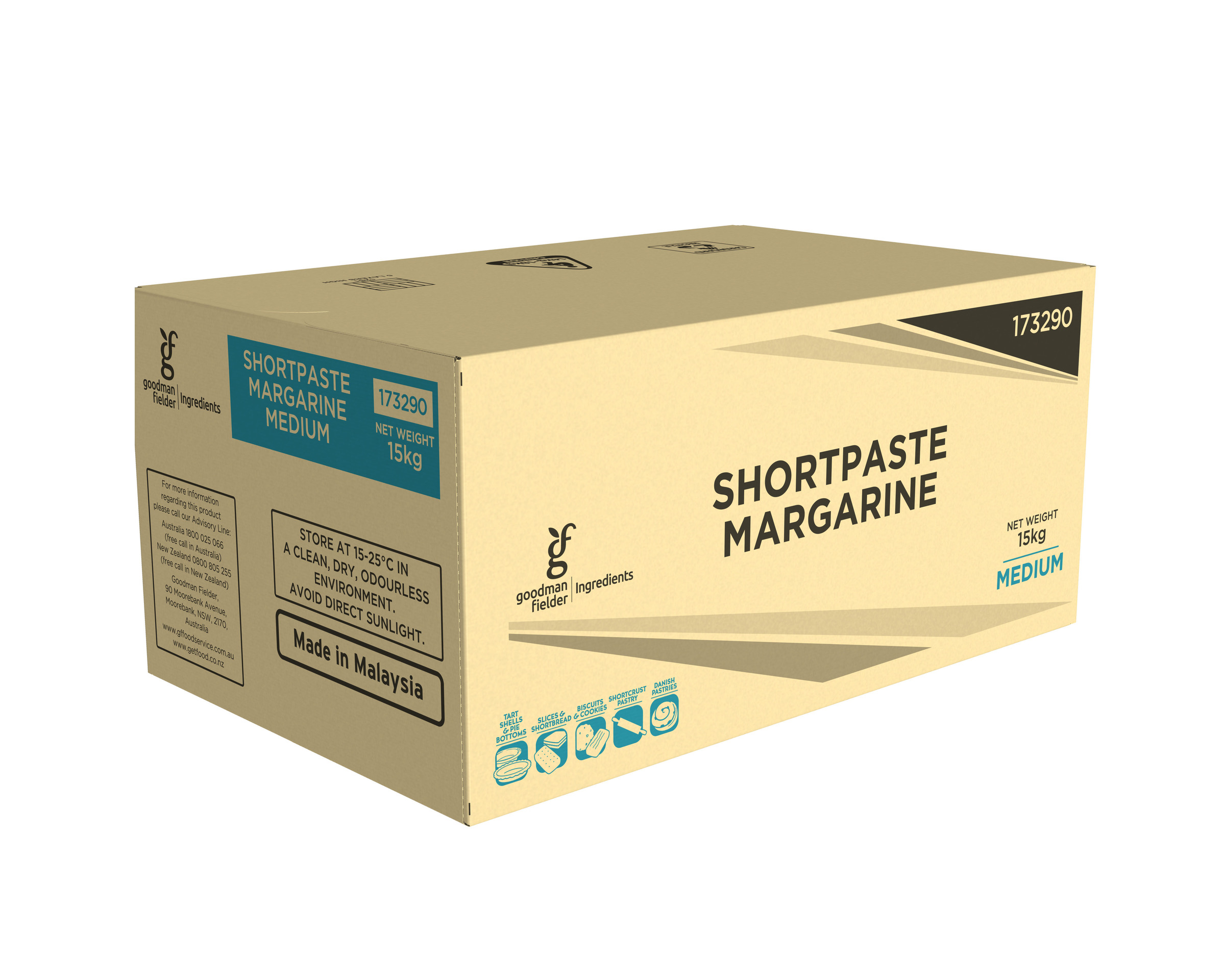 Goodman Fielder Ingredients Shortpaste Margarine Medium 15kg