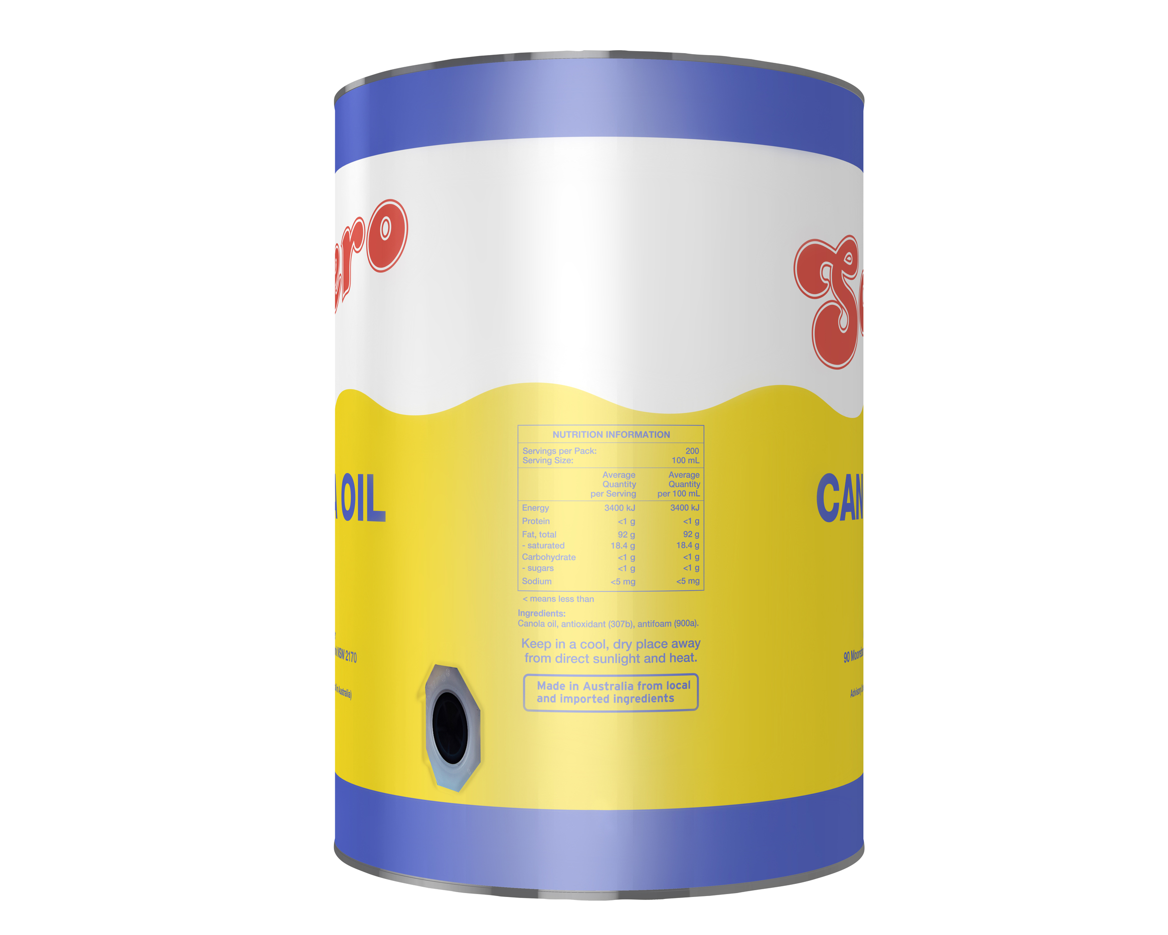 Solero Canola Oil 20L