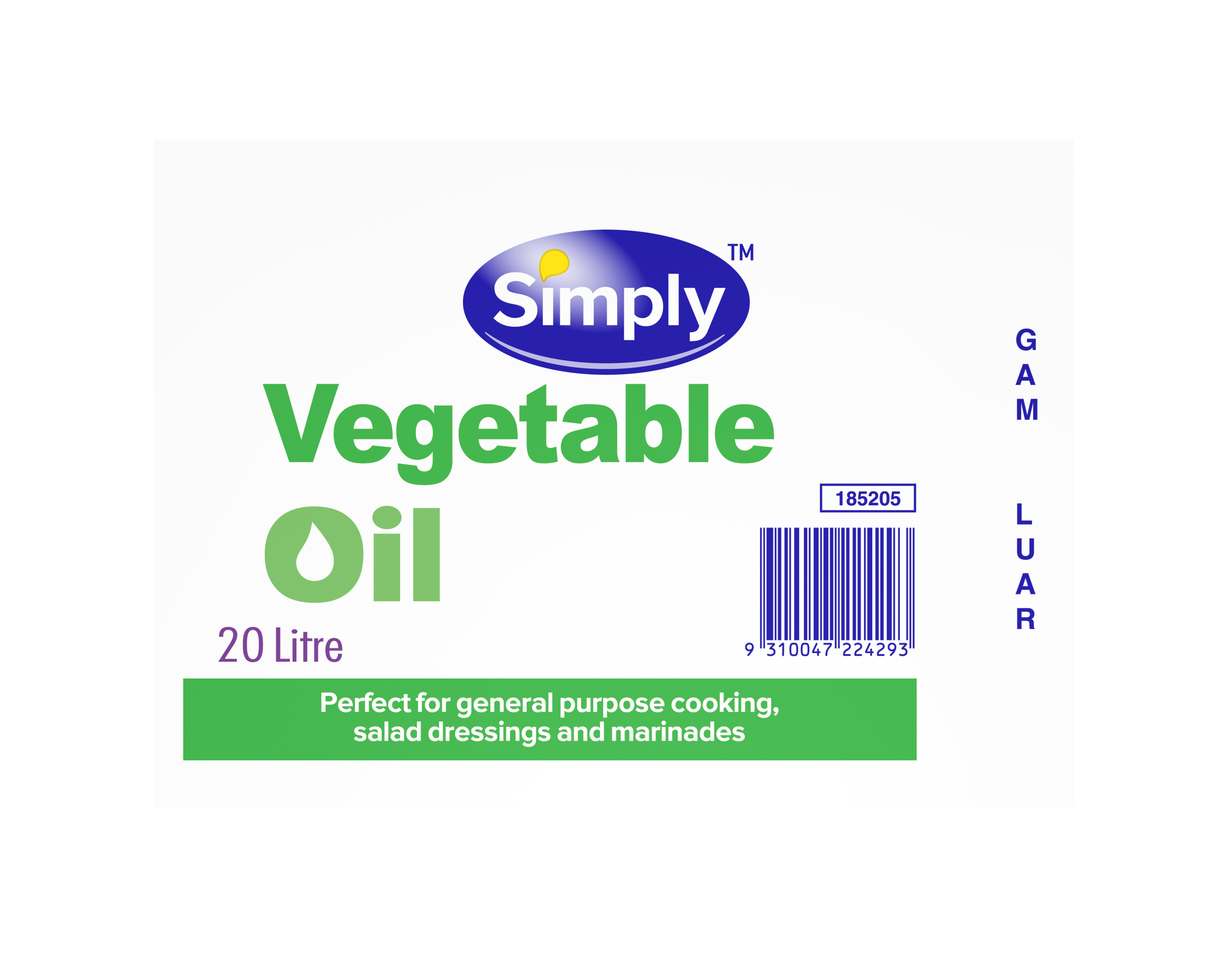 Simply Vegetable Oil 20 l