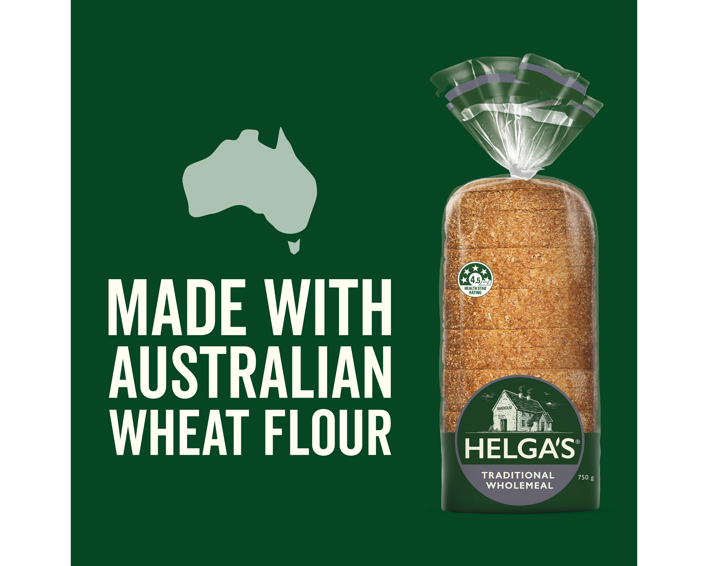 Helgas Loaf Traditional Wholemeal 750 g