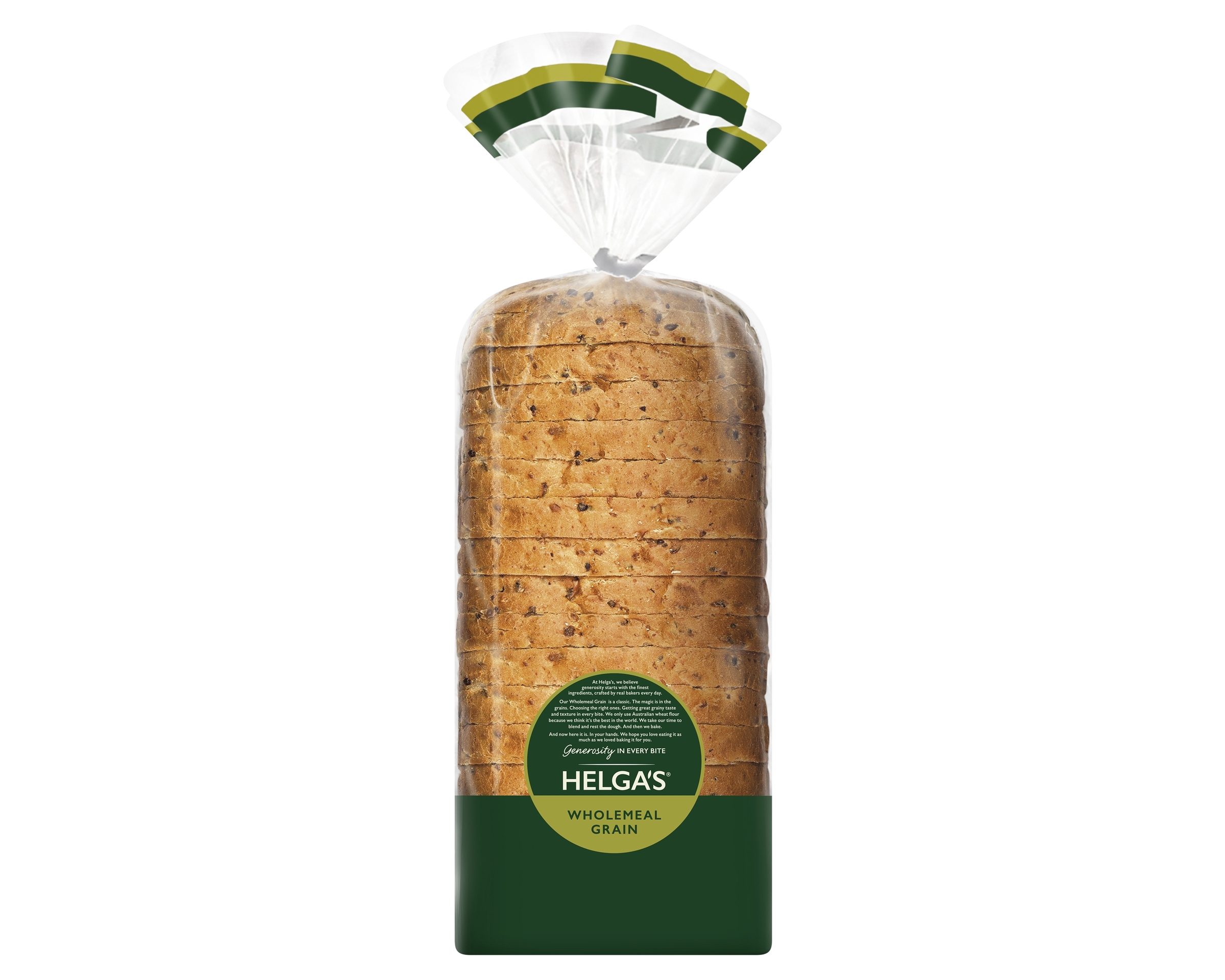Helgas Loaf Wholemeal Grain 850 g