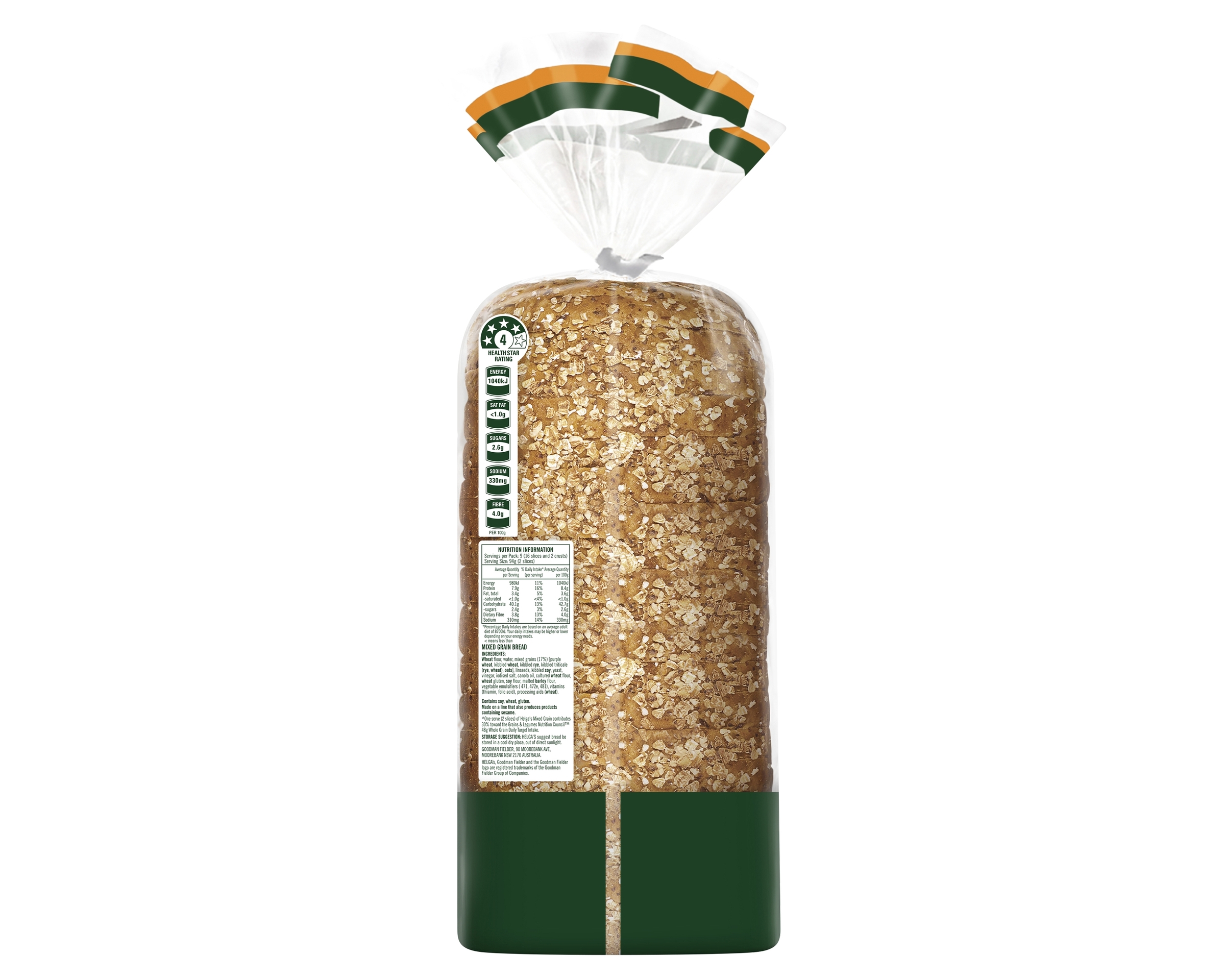 Helgas Loaf Mixed Grain 850 g