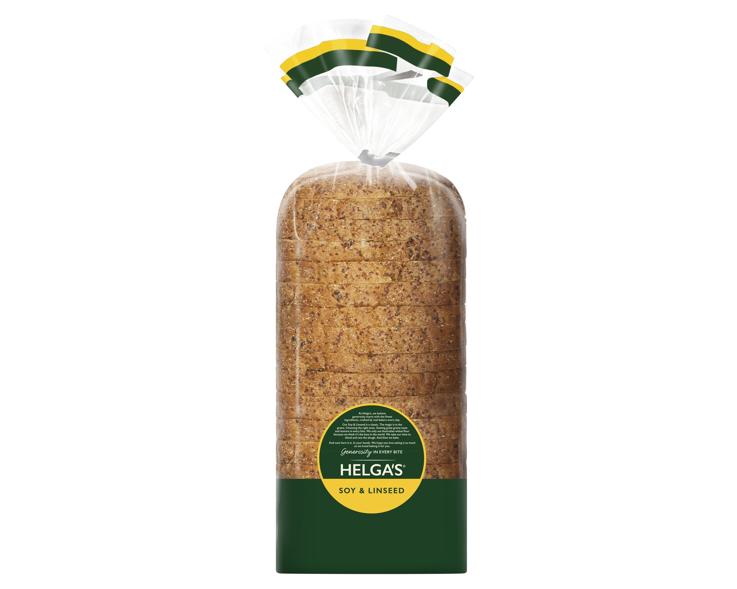 Helgas Loaf Soy and Linseed 850 g