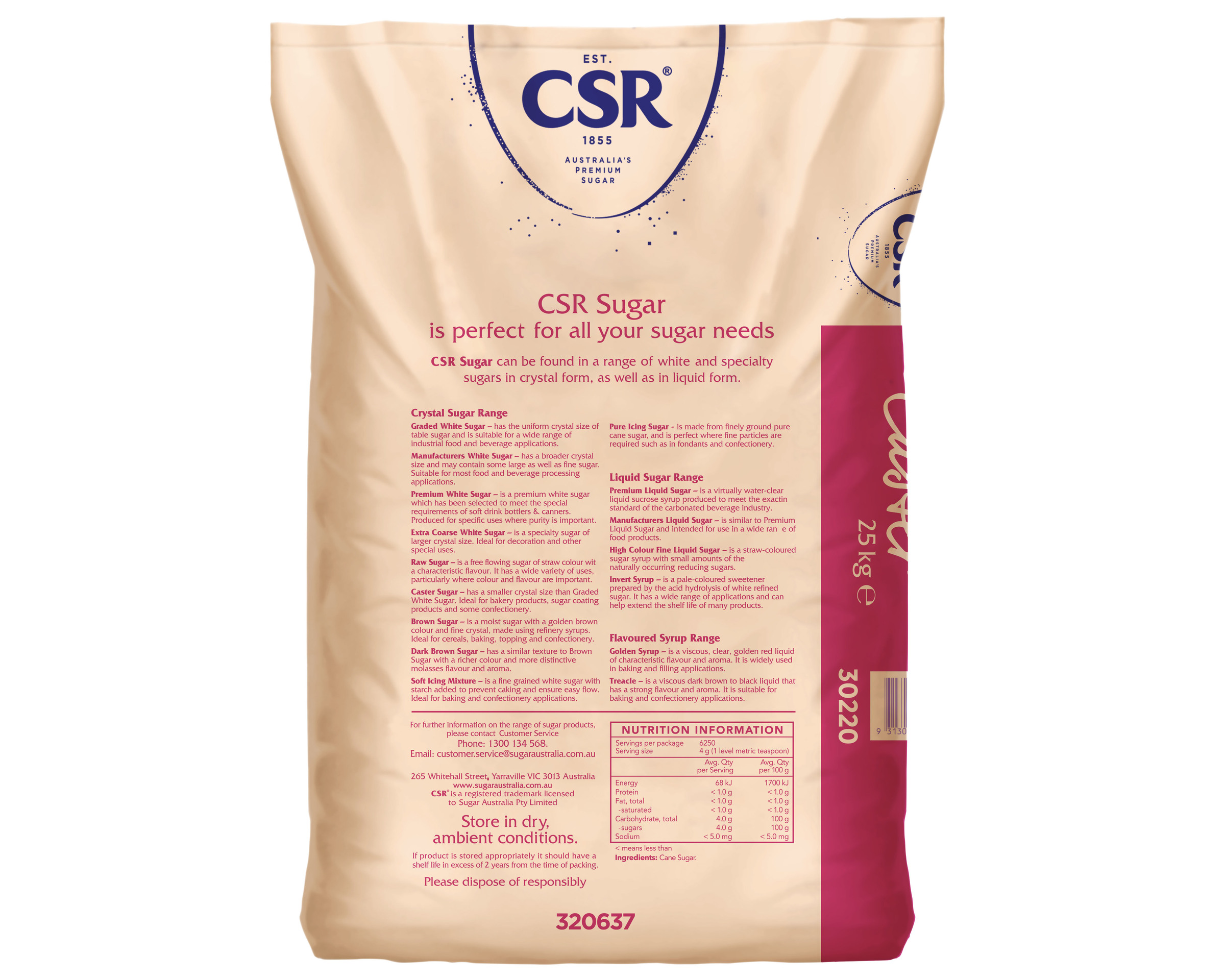 CSR Sugar Caster 25 kg