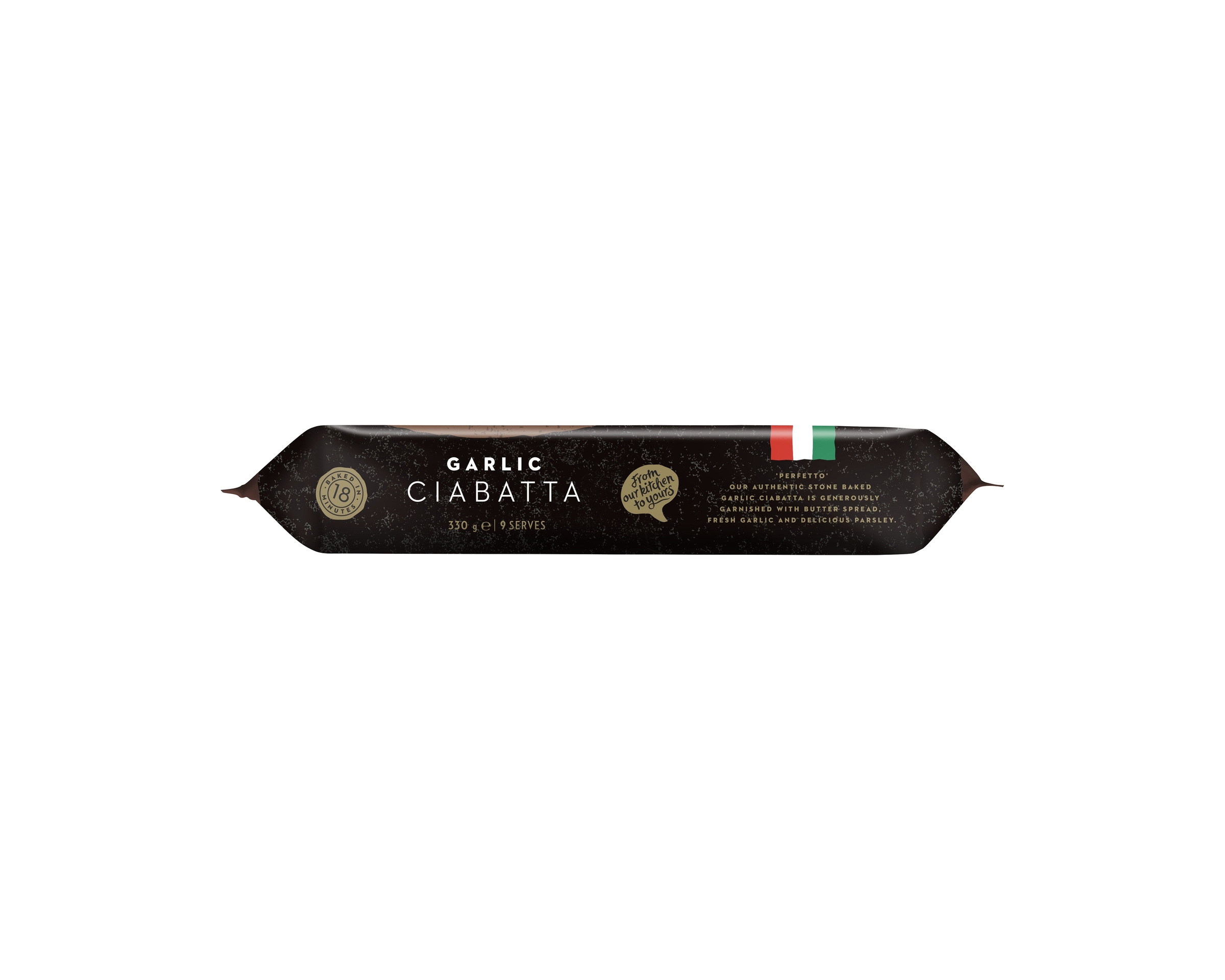 La Famiglia Kitchen Garlic Ciabatta 330g