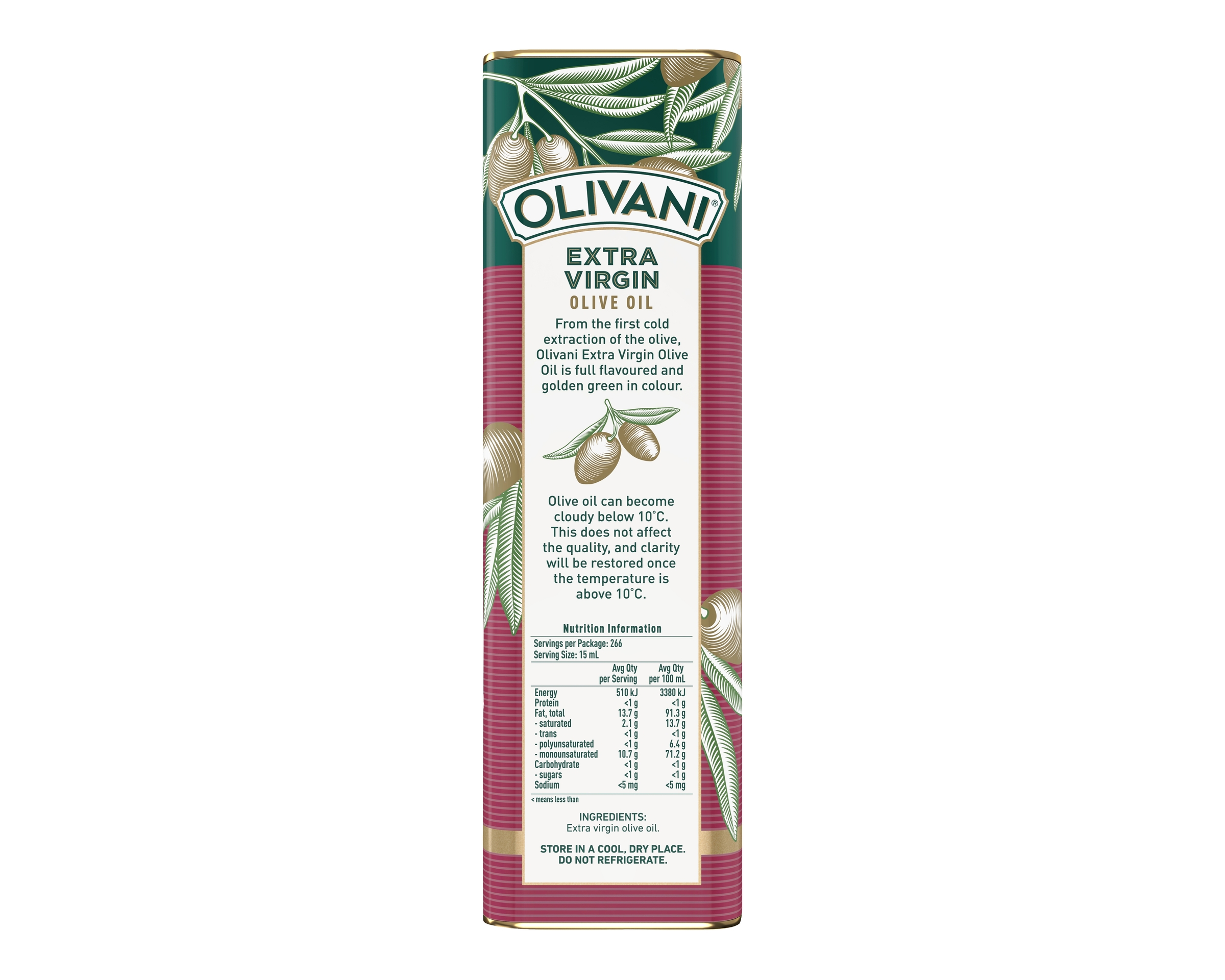 Olivani Olive Oil Extra Virgin 4 l