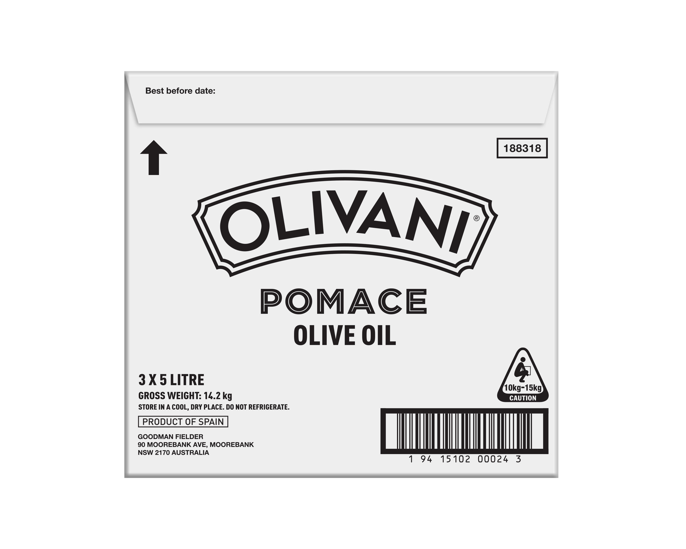 Olivani Pomace Olive Oil 5 Litres