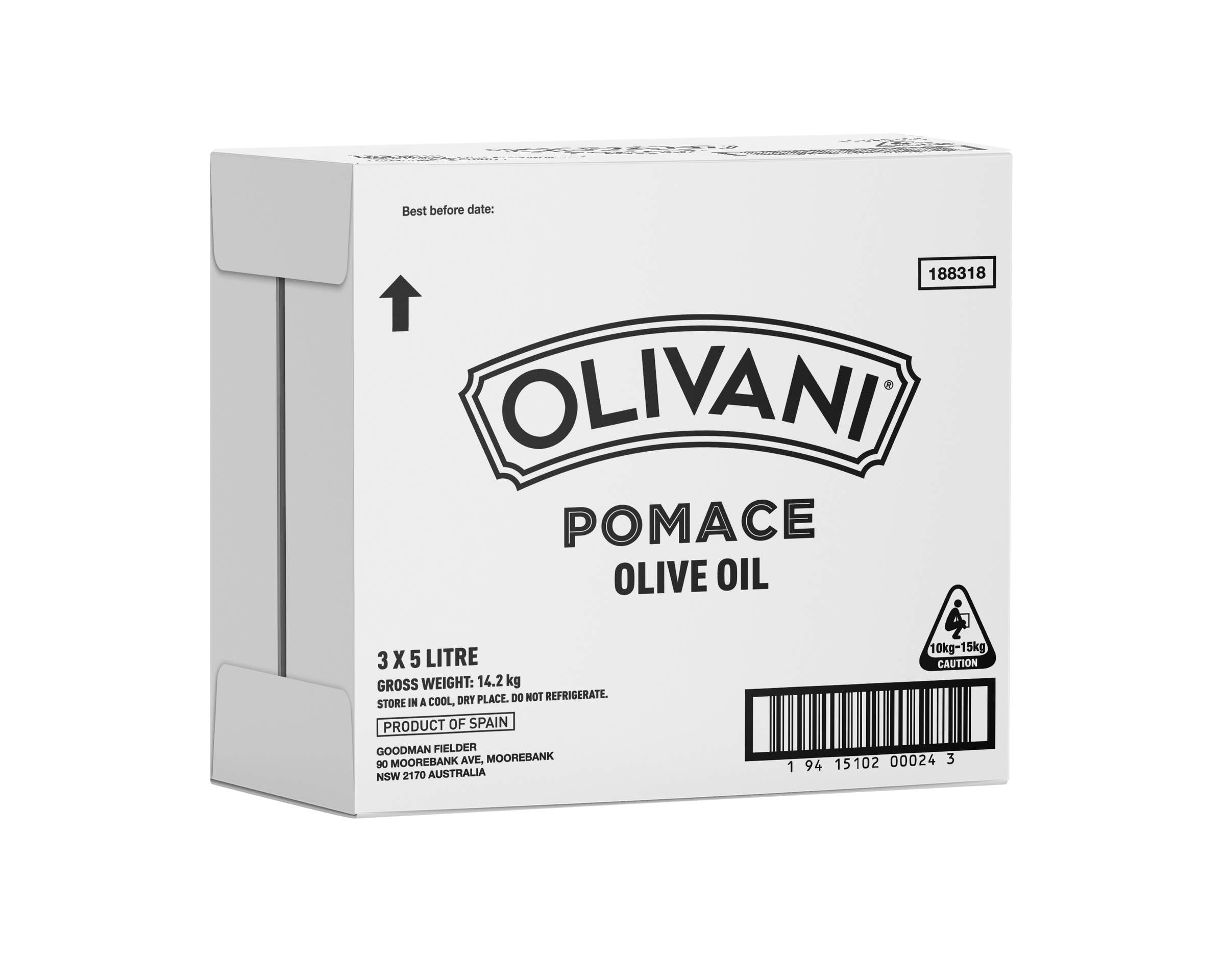 Olivani Pomace Olive Oil 5 Litres
