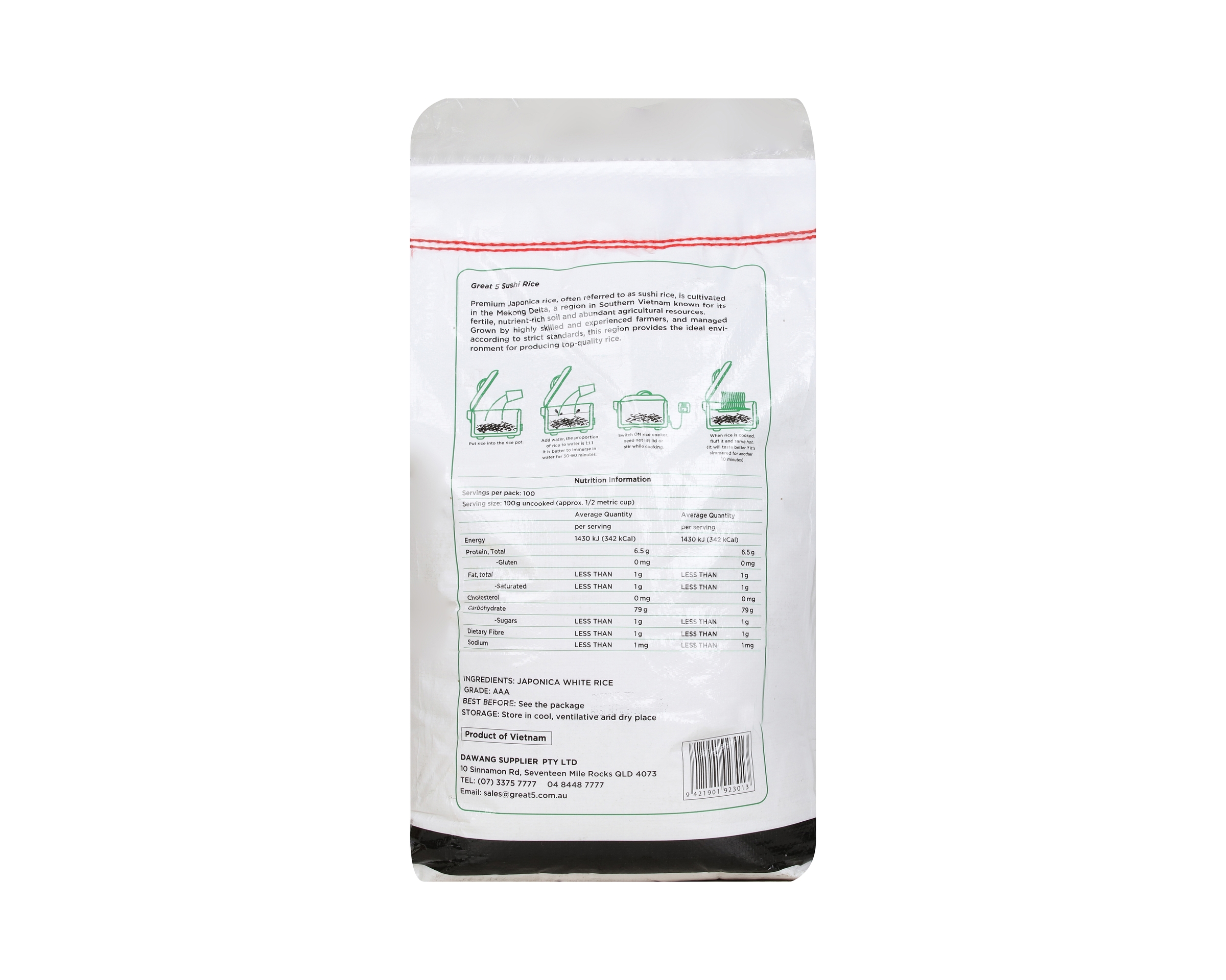 Great5 Rice Medium Grain 1 x 18.14 kg
