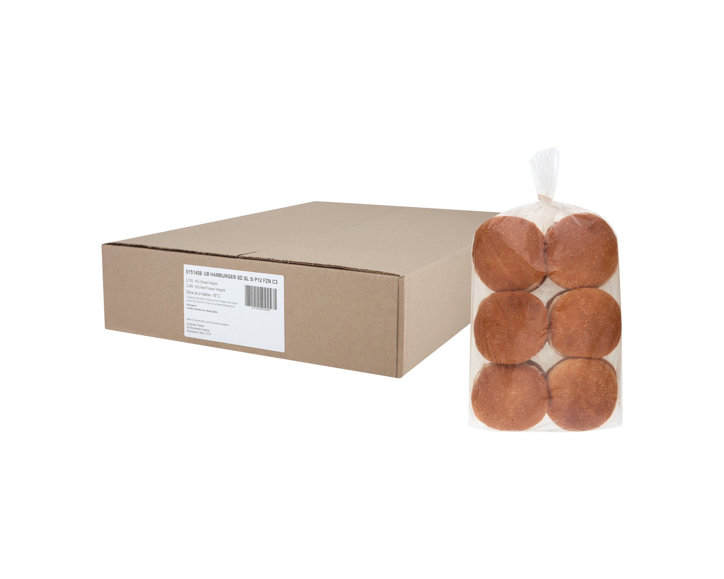 Hamburger 3 x 12 Pack 3.24kg