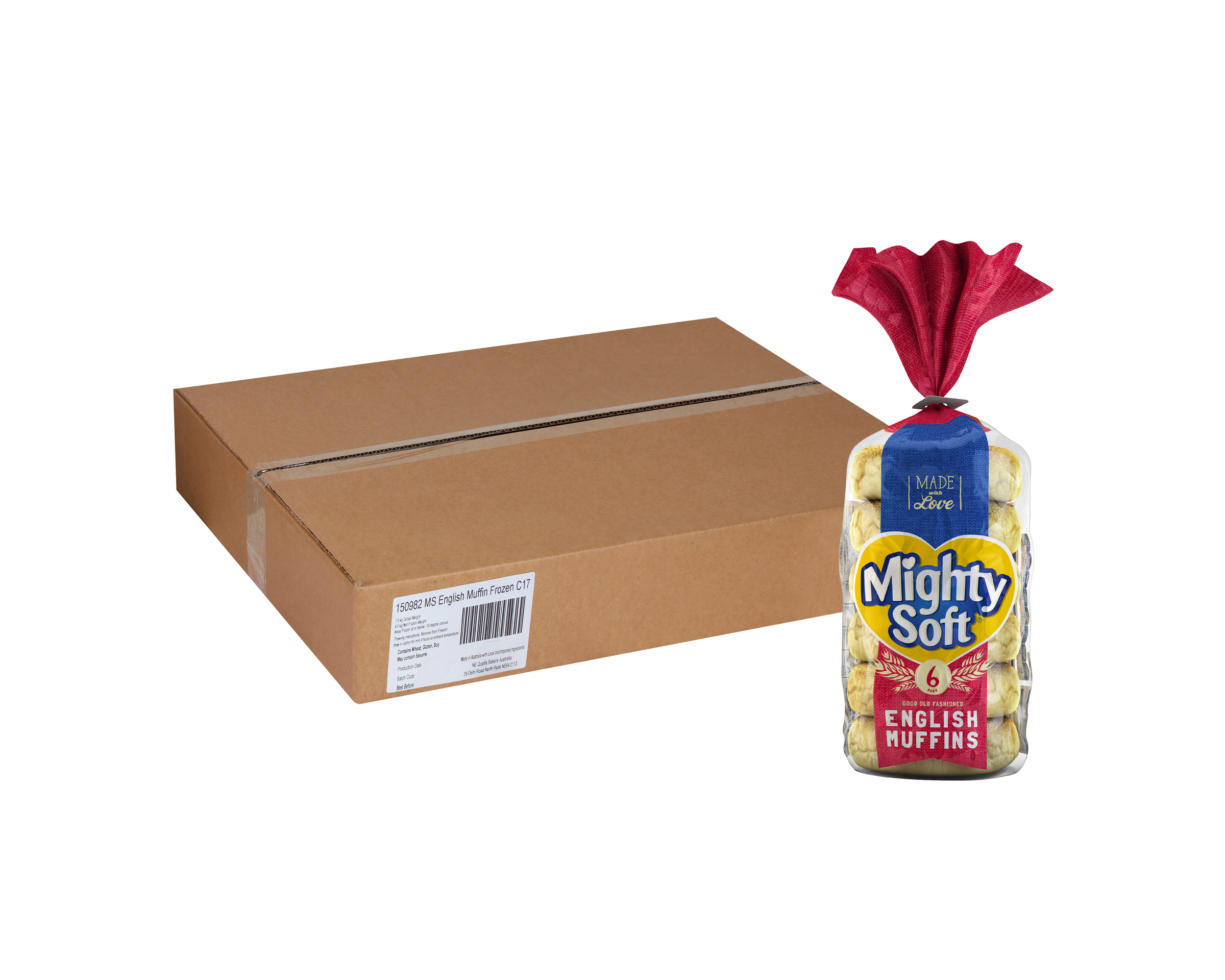 Mighty Soft English Muffin 17 x 6 Pack
