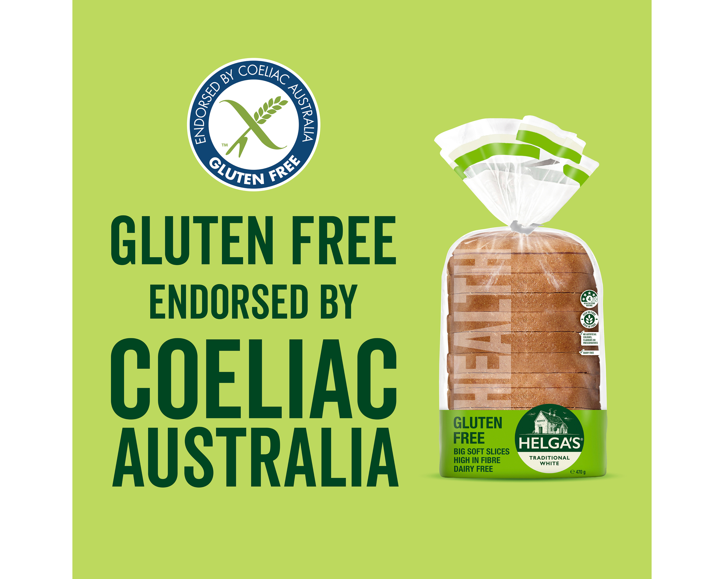 Helgas Gluten Free Frozen Bread Traditional White 4.7 kg