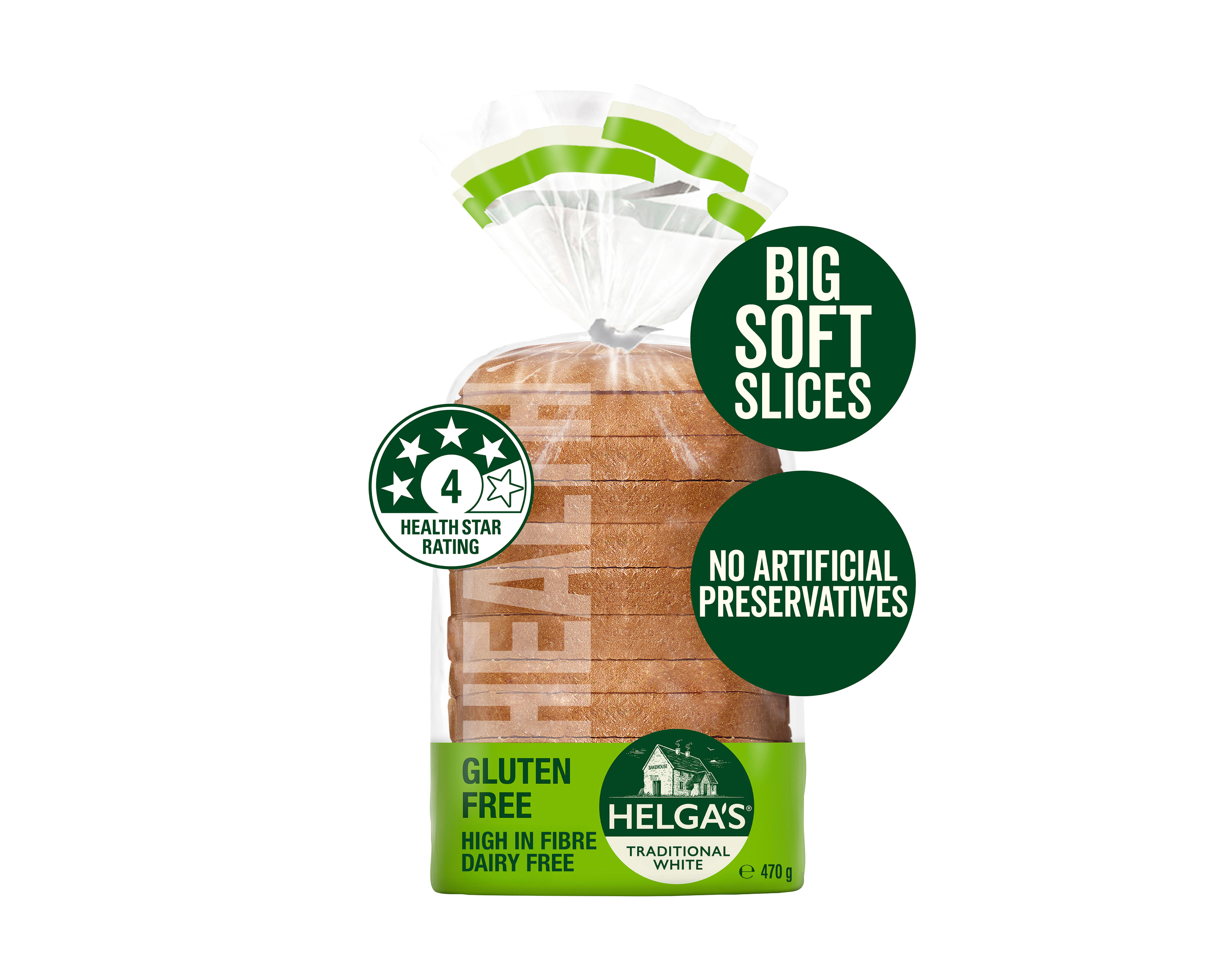 Helgas Gluten Free Frozen Bread Traditional White 4.7 kg