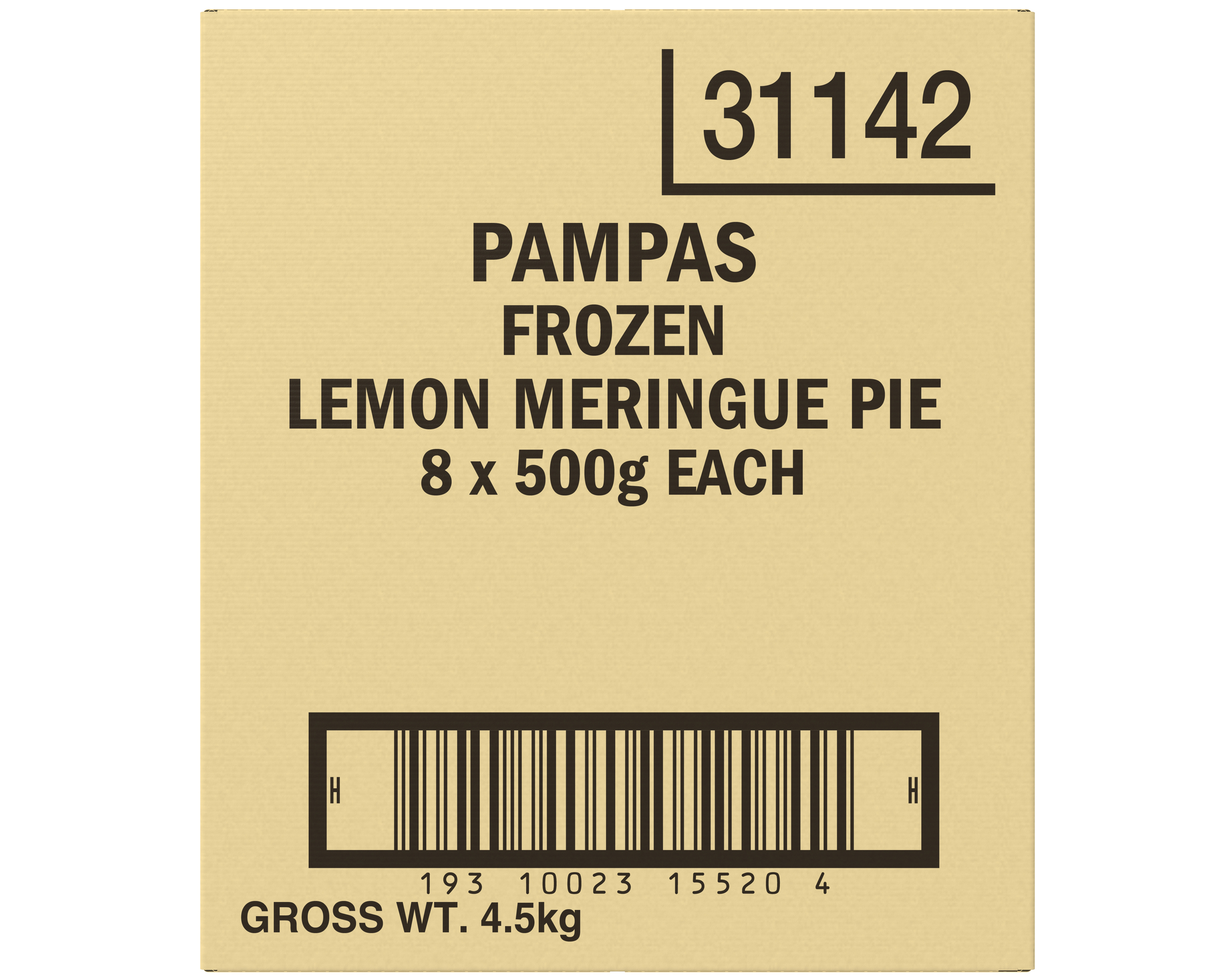 Pampas Lemon Meringue Family Pie 8 x 500g