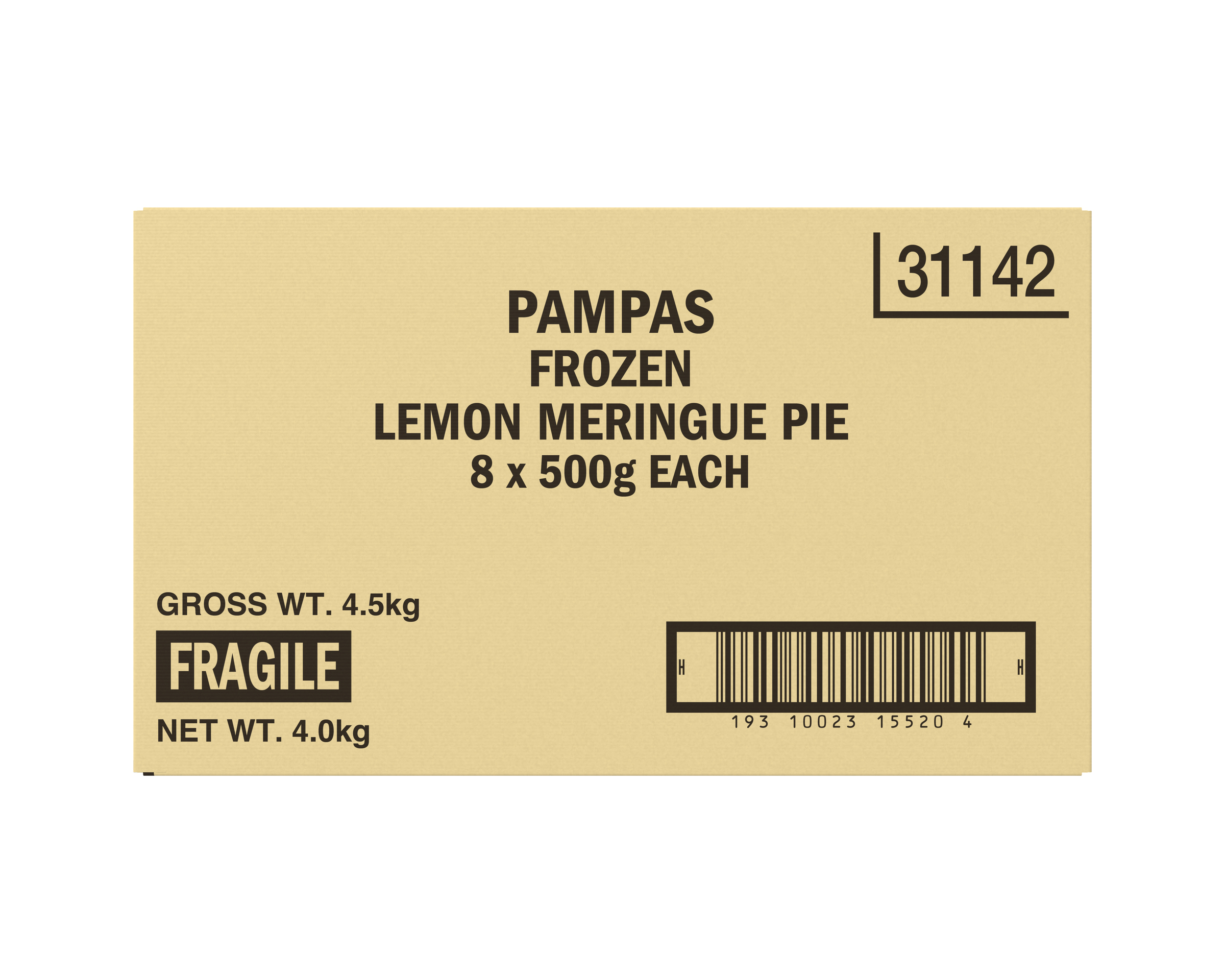 Pampas Lemon Meringue Family Pie 8 x 500g