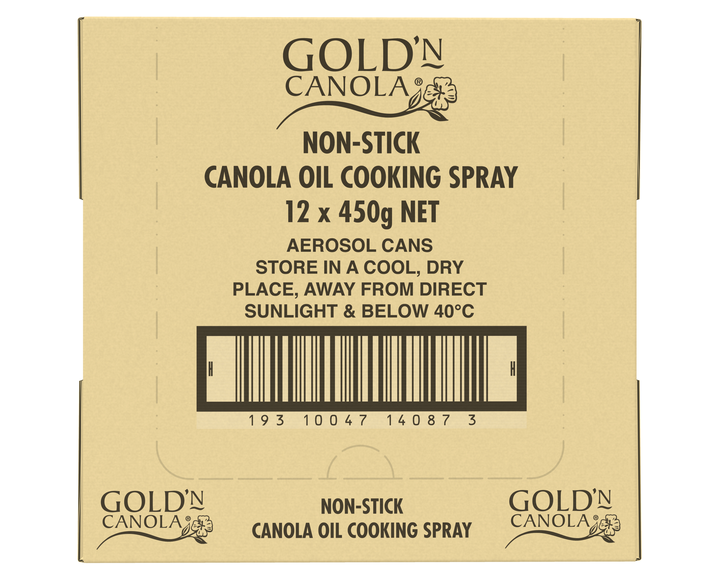 Gold’N Canola Oil Cooking Spray 12 x 450g
