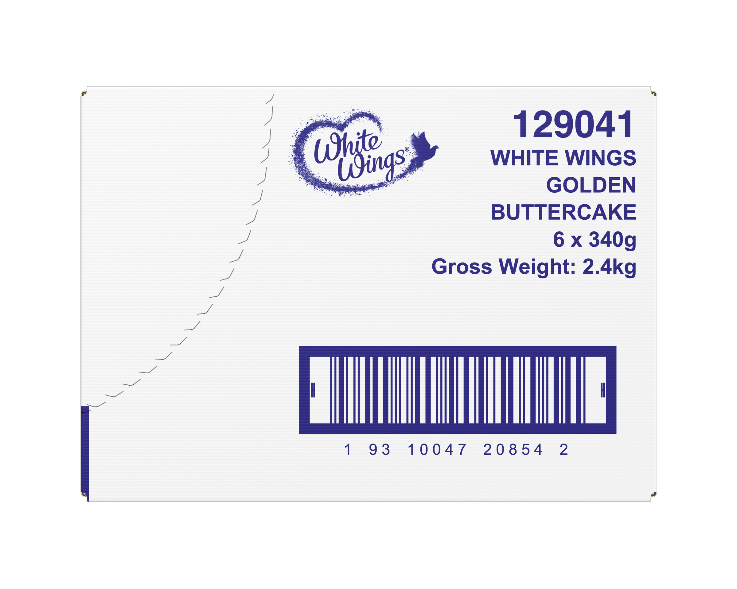White Wings Golden Buttercake 6 x 340g
