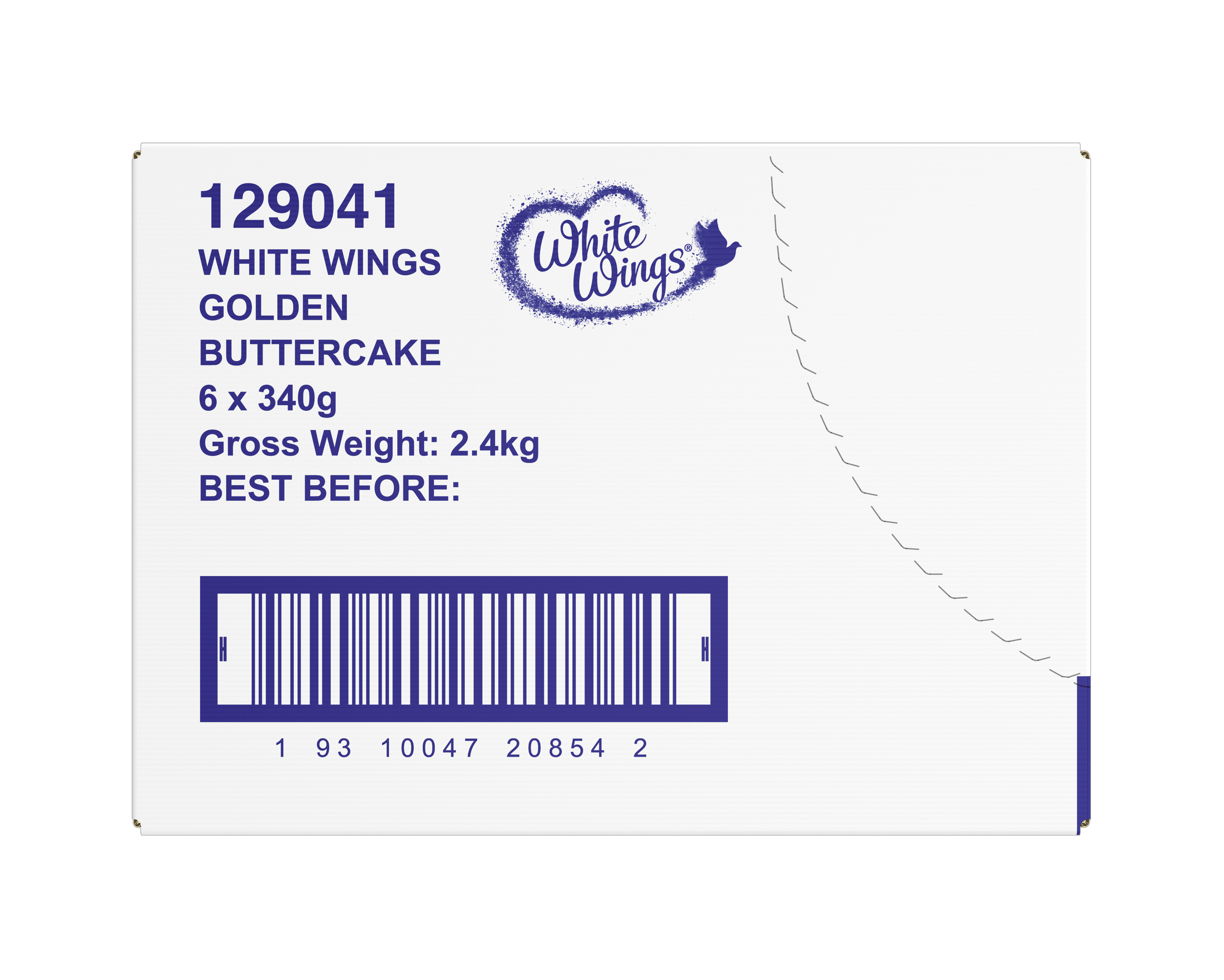 White Wings Golden Buttercake 6 x 340g
