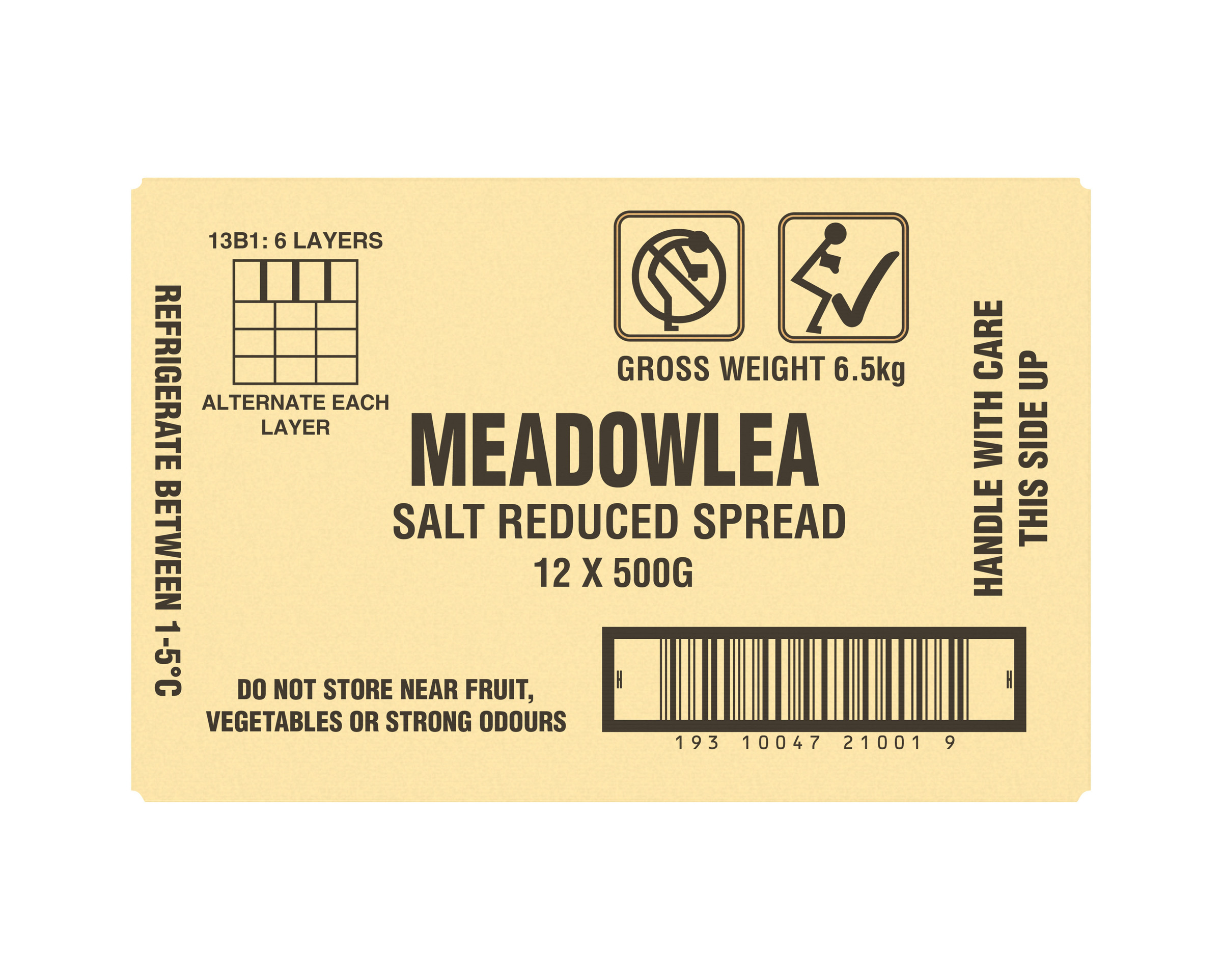 Meadow Lea Salt Reduced Spread 500g
