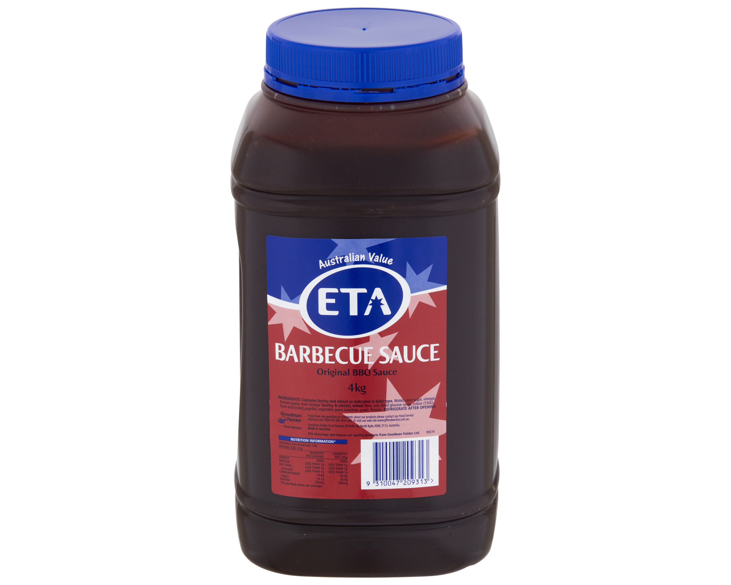 Eta Barbecue Sauce Ezygrip 2 x 4kg