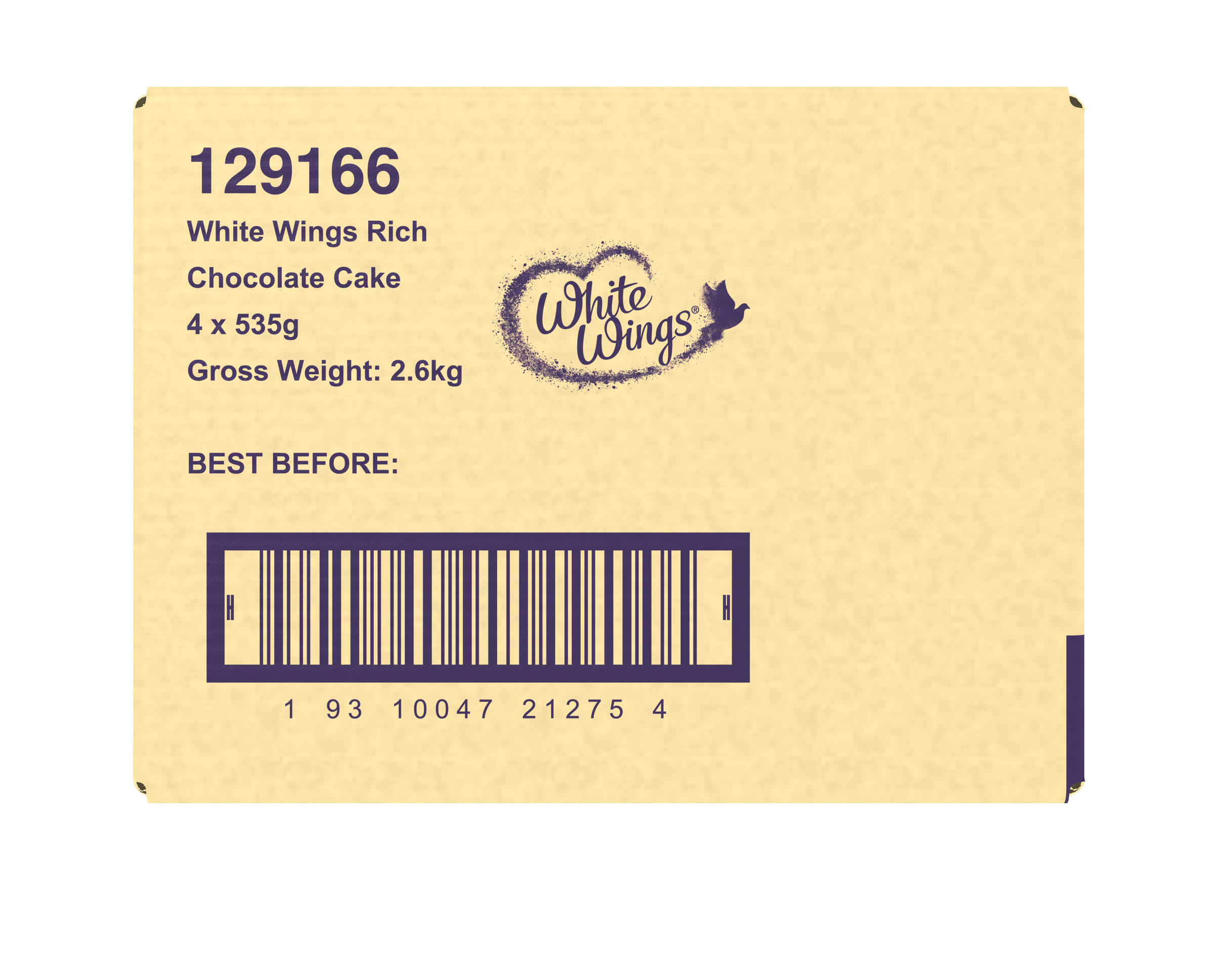 White Wings Rich Chocolate Cake 4 x 535g
