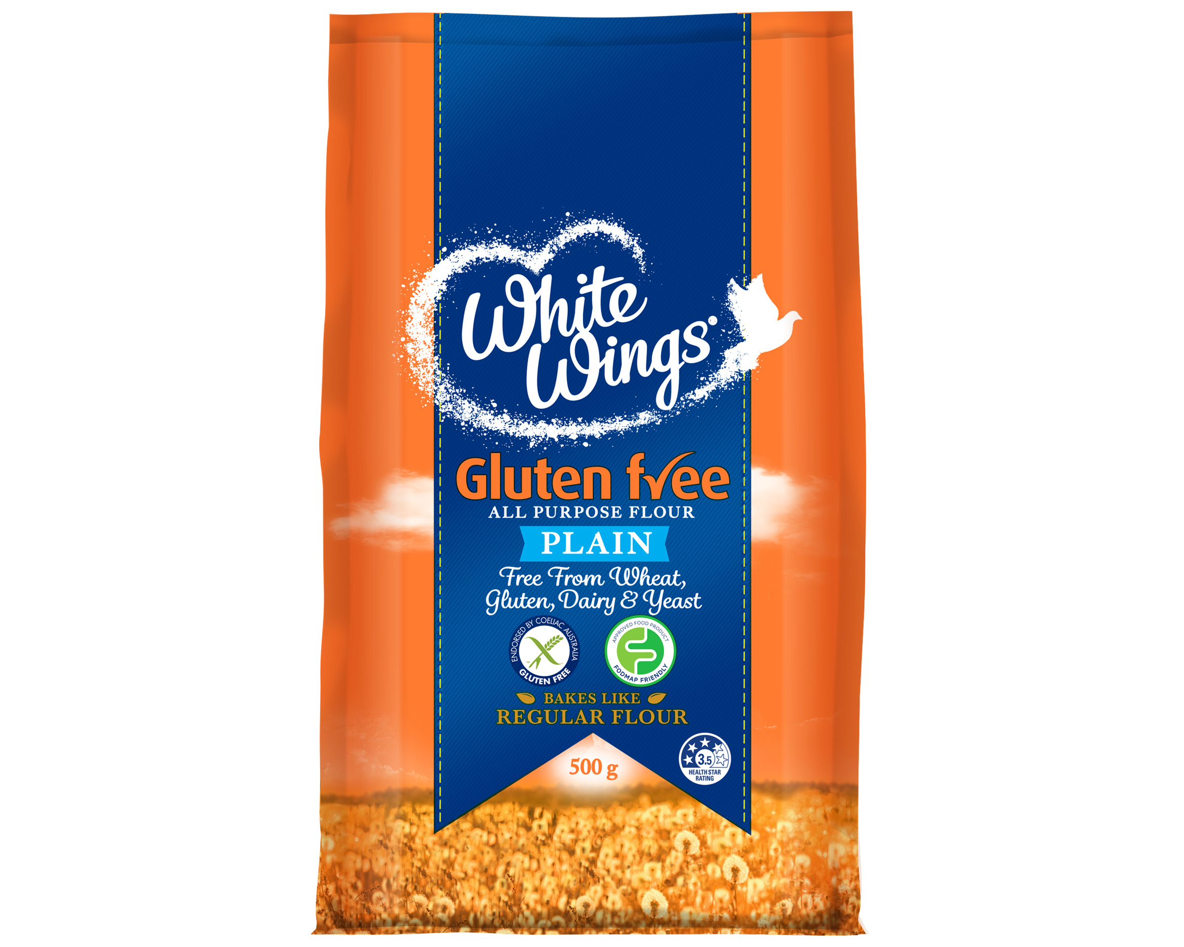 White Wings Gluten Free Plain Flour 5 x 500g