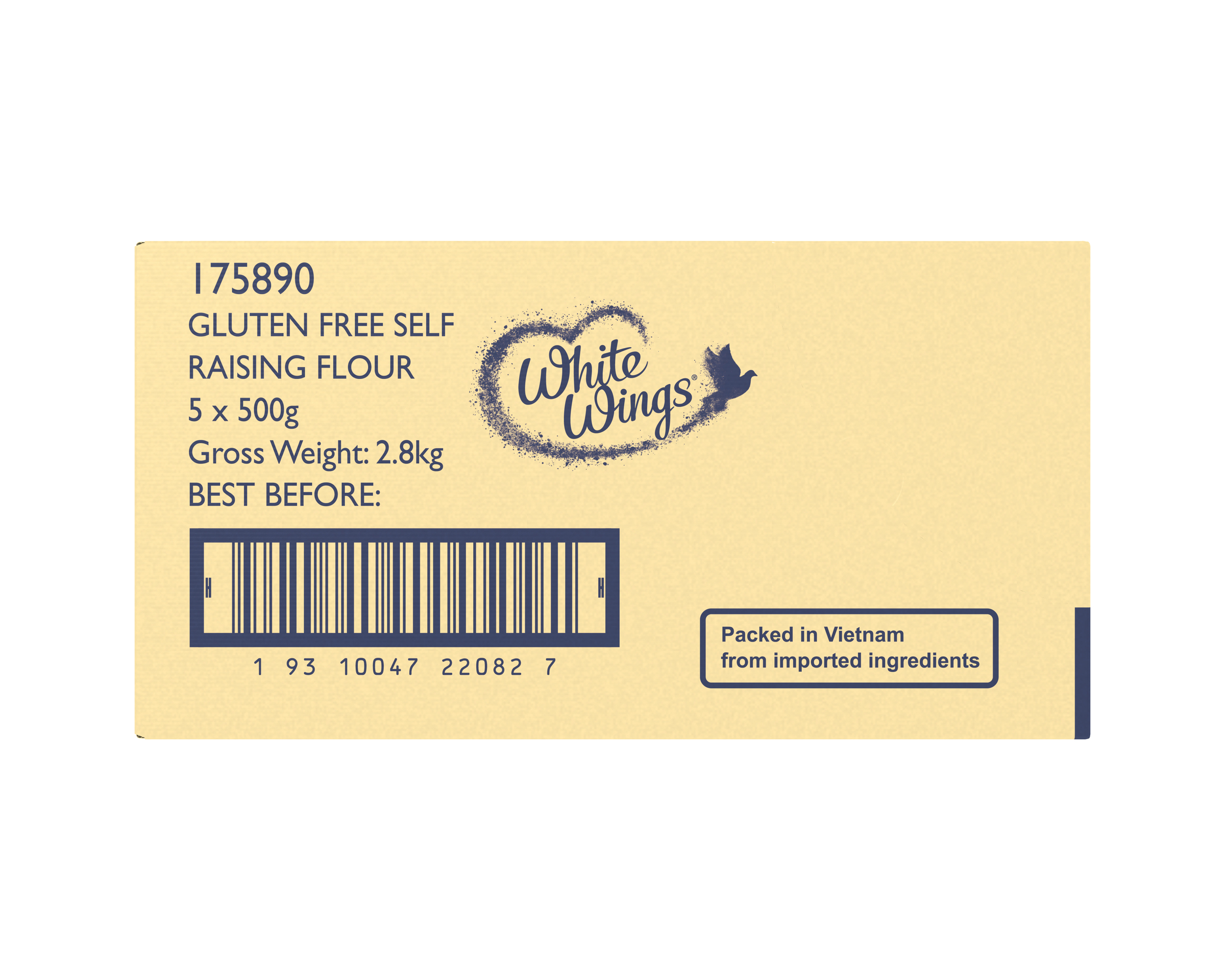 White Wings Gluten Free Self Raising Flour 5 x 500g
