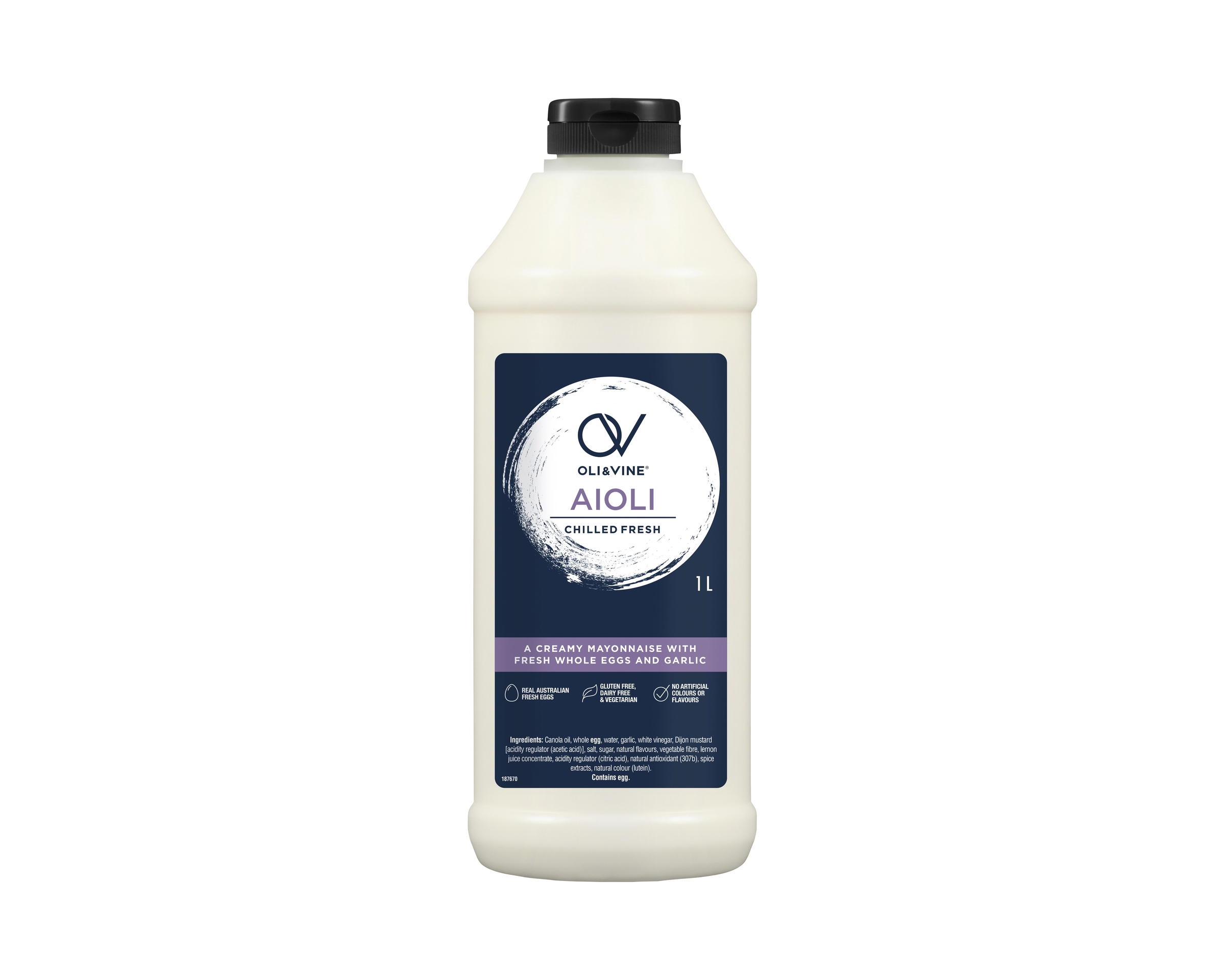 Oli & Vine Garlic Aioli 8 x 1L