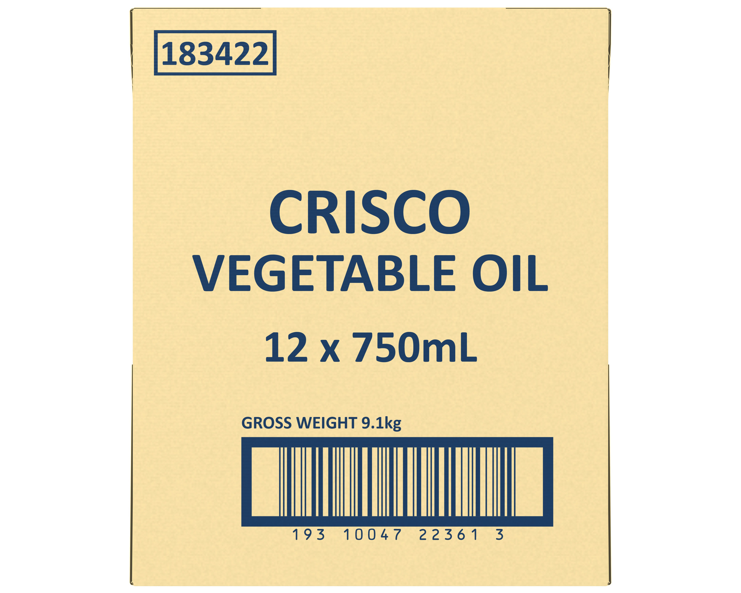 Crisco Vegetable Oil 12 x 750ml