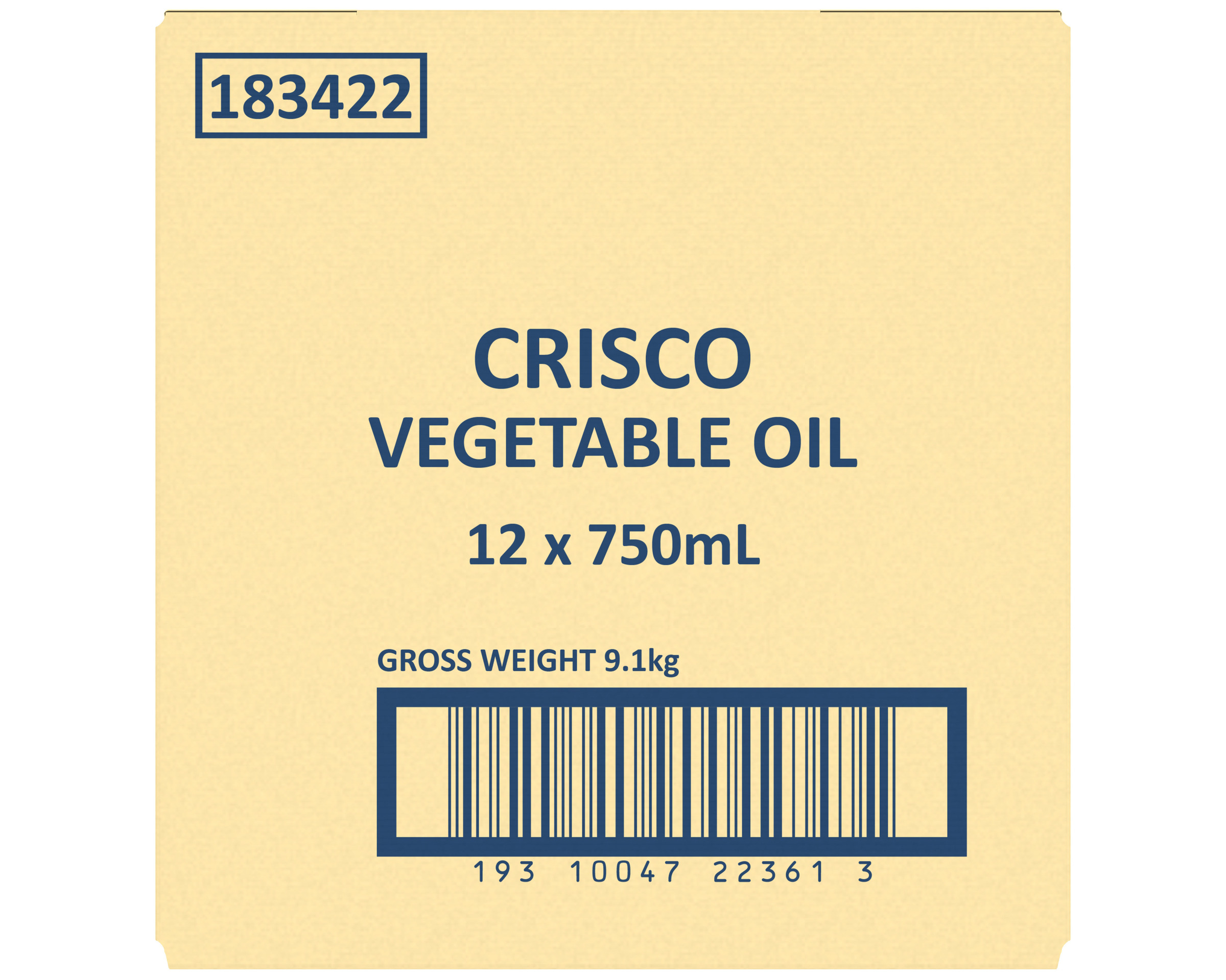 Crisco Vegetable Oil 12 x 750ml