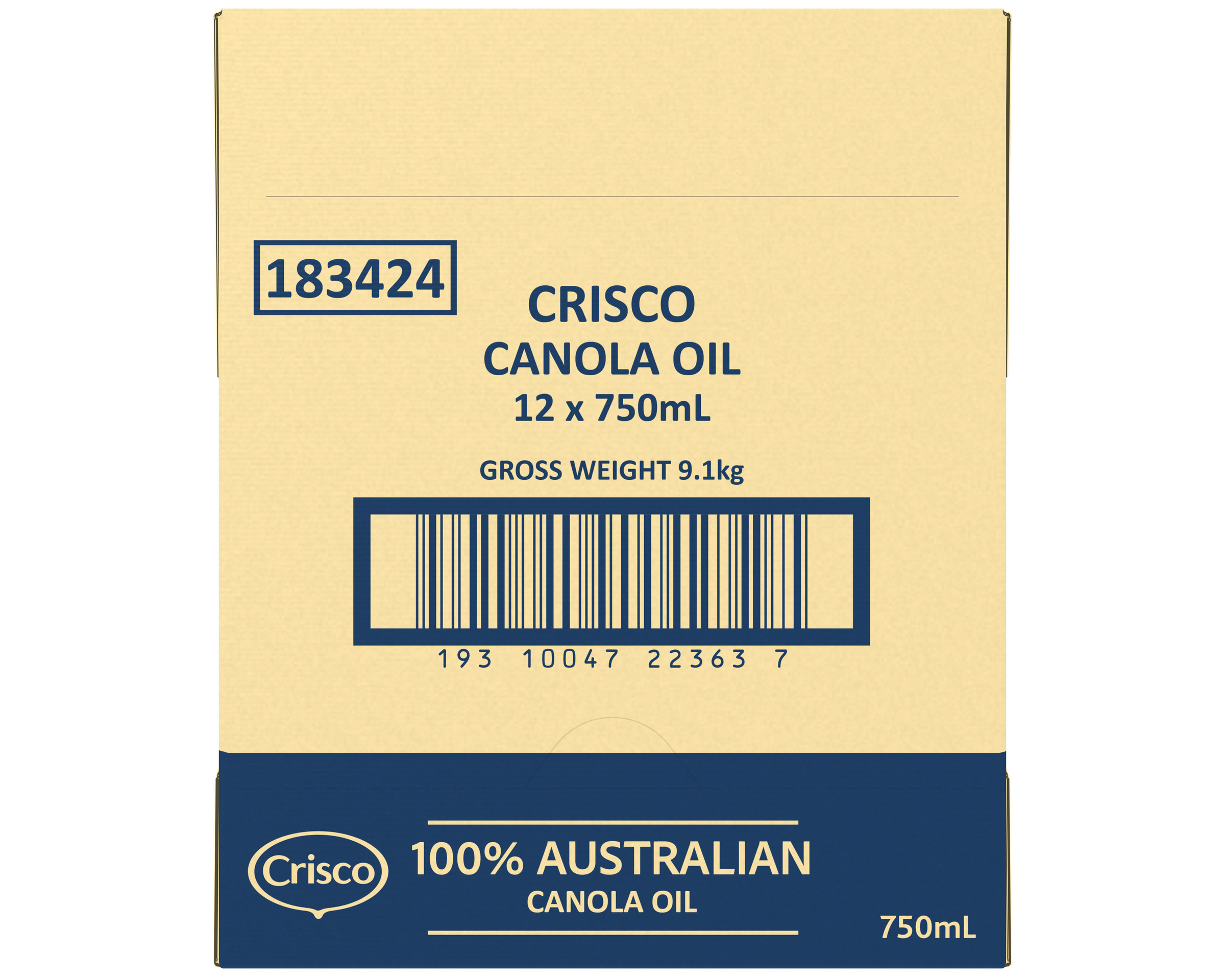 Crisco Canola Oil 12 x 750ml