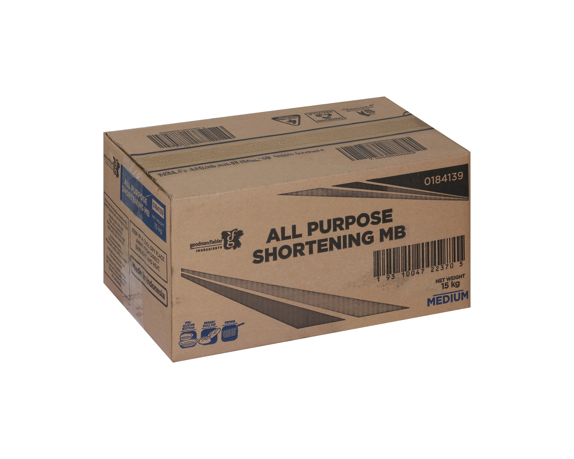 Goodman Fielder Ingredients All Purpose Shortening Medium 15kg