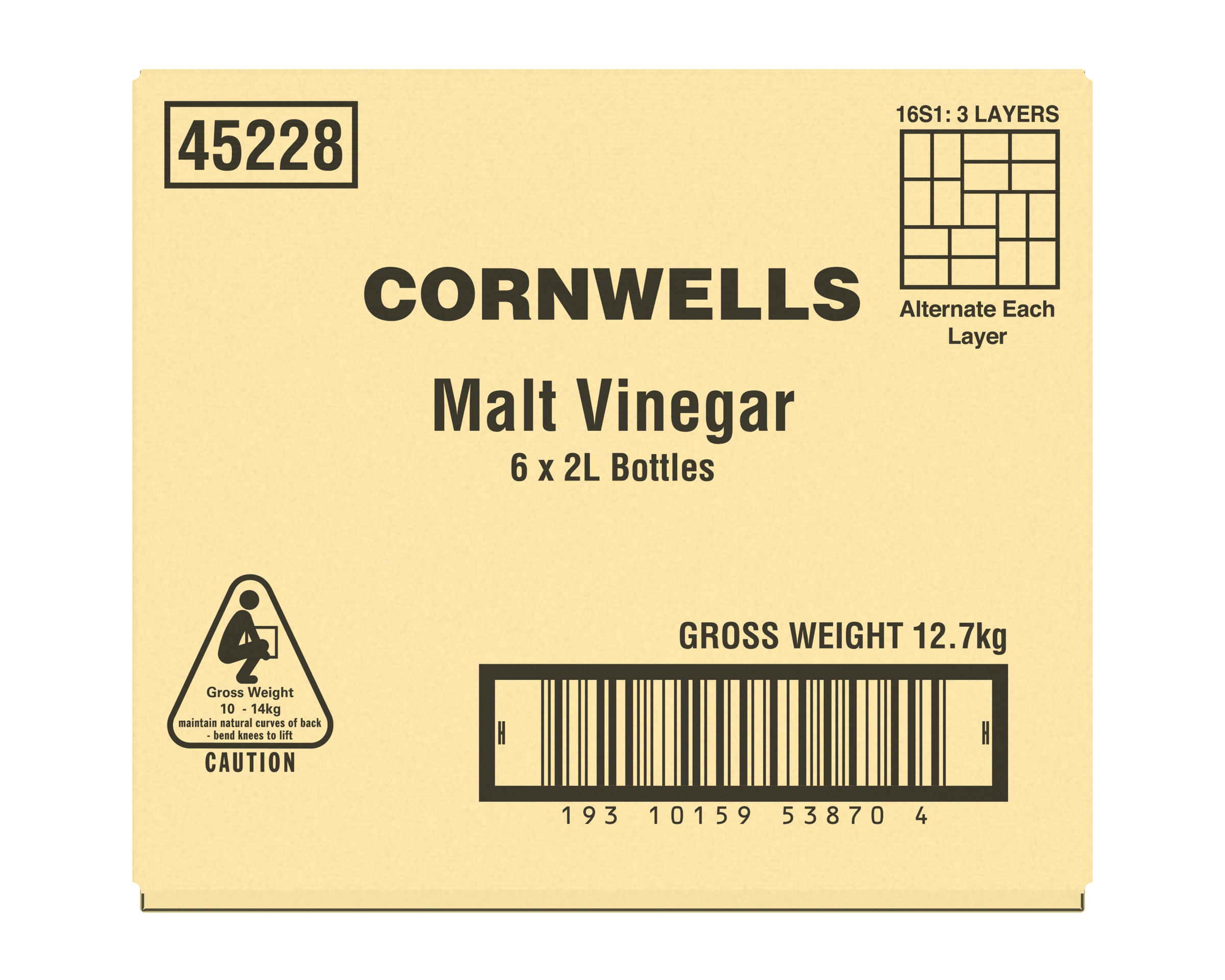 Cornwell’s Malt Vinegar 6 x 2L