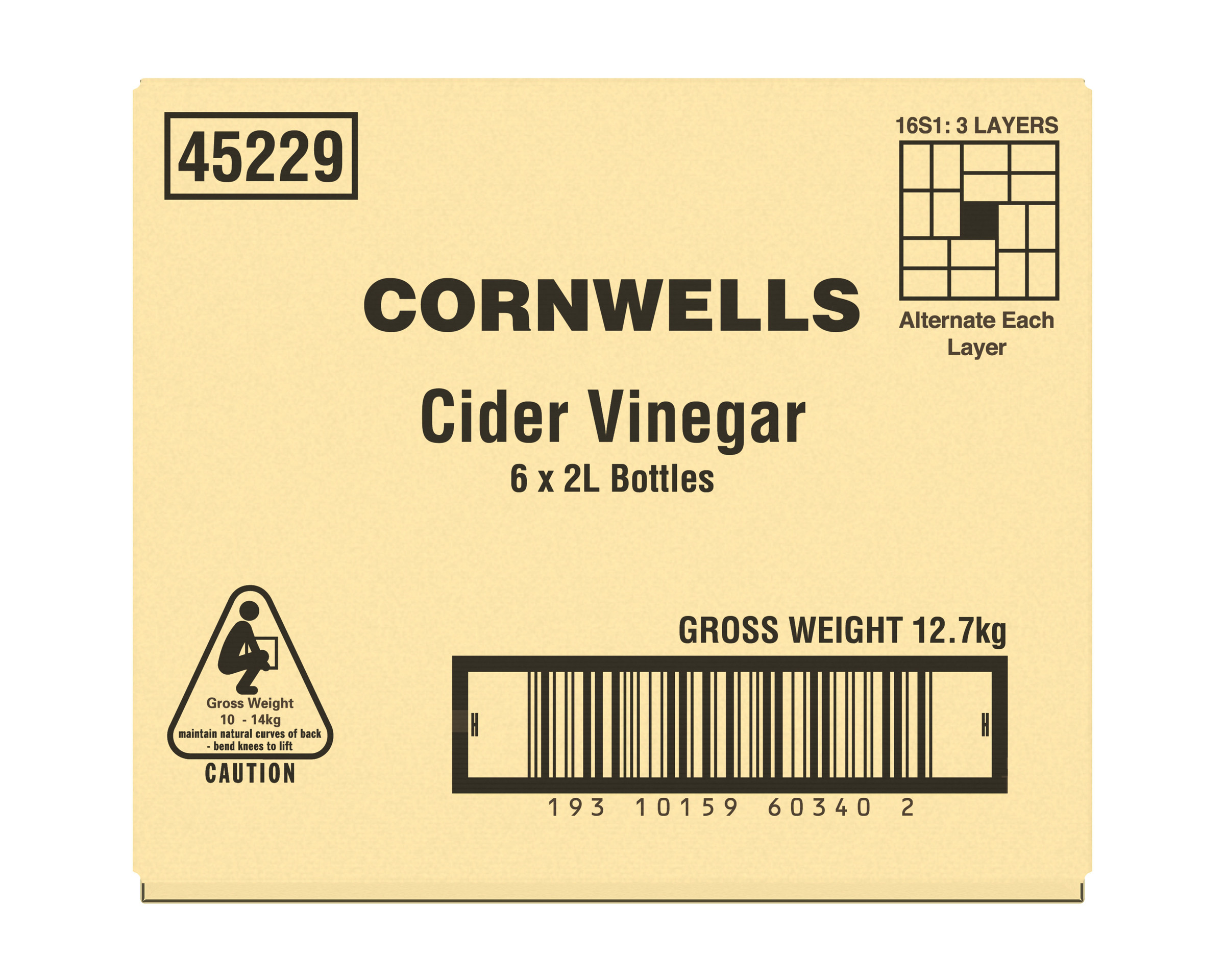 Cornwell’s Apple Cider Vinegar 6 x 2L