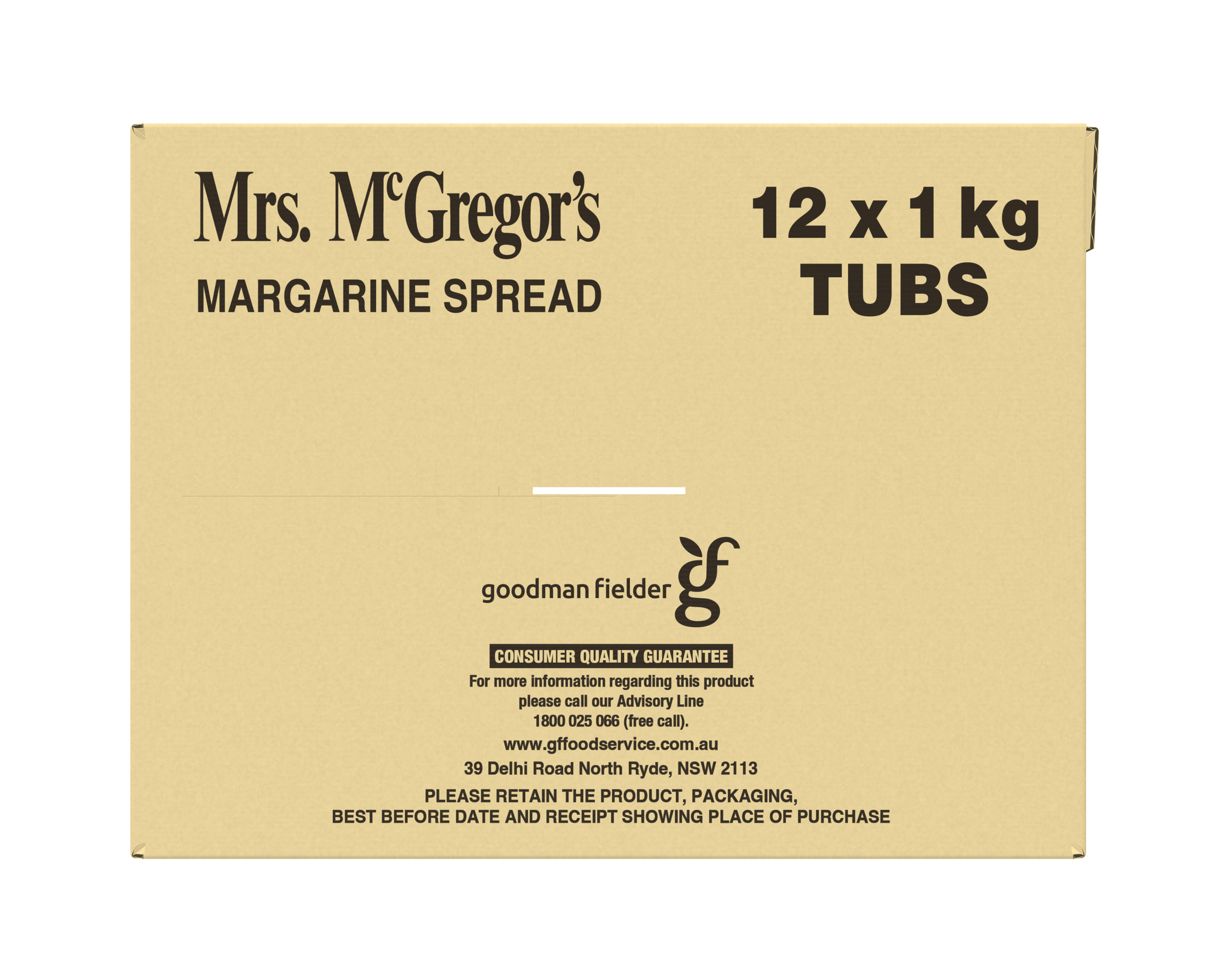 Mrs Mcgregors Spread 1 kg x 12