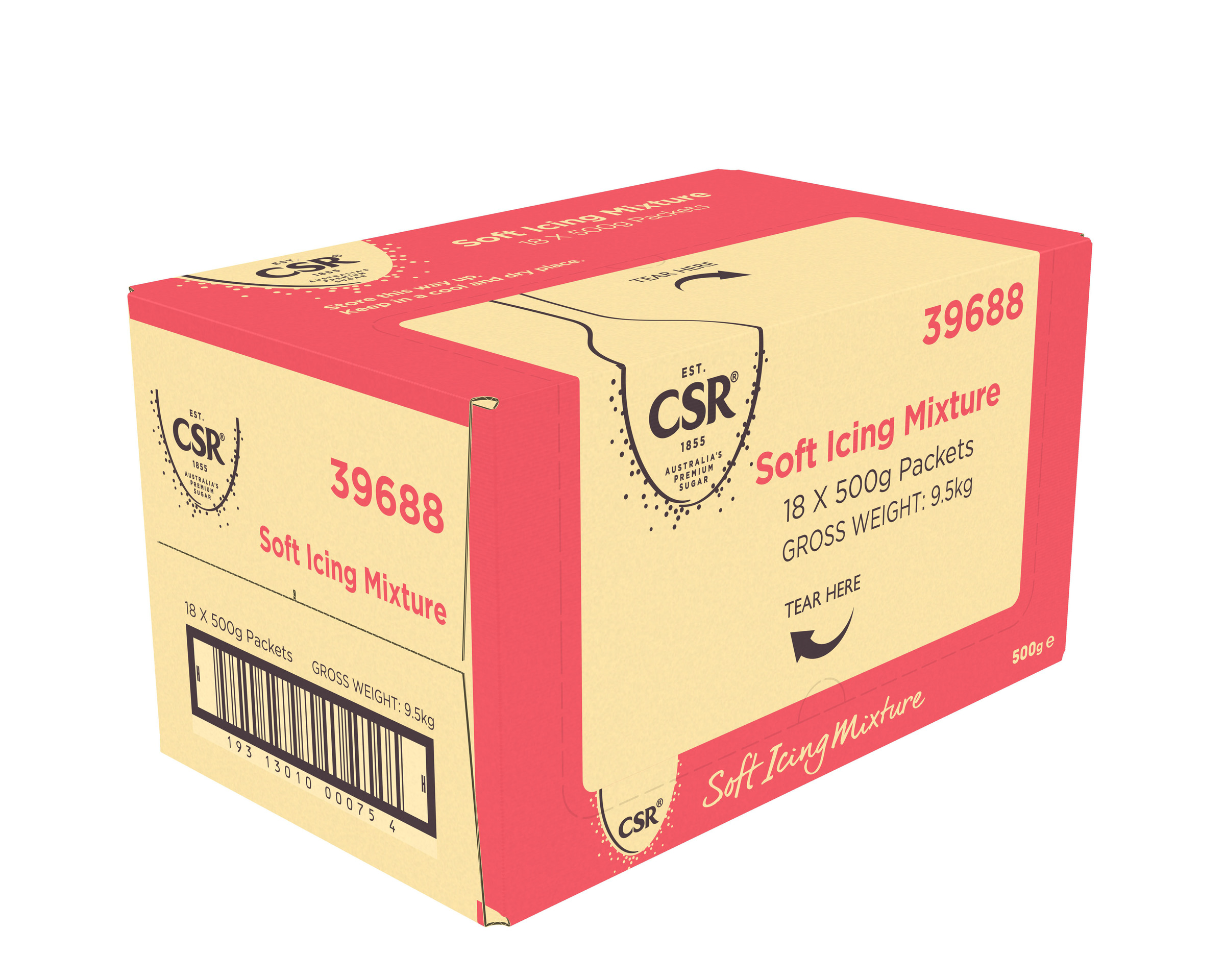 CSR Soft Icing Sugar 18 x 500g