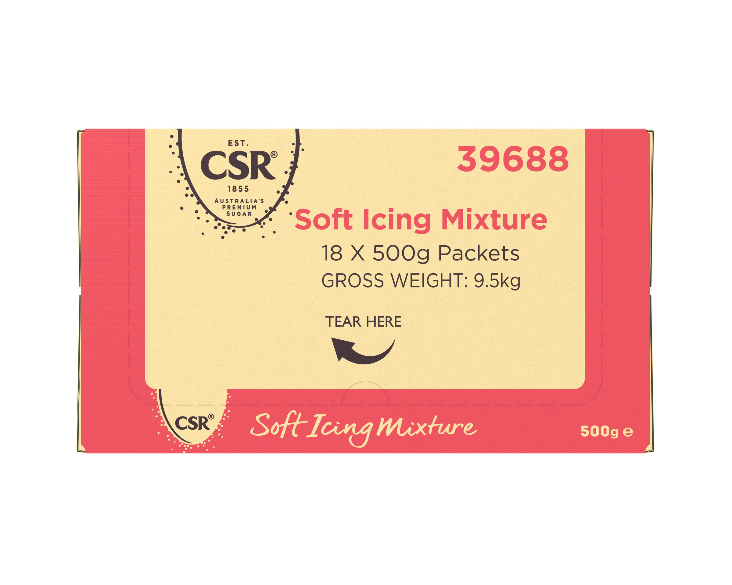 CSR Soft Icing Sugar 18 x 500g