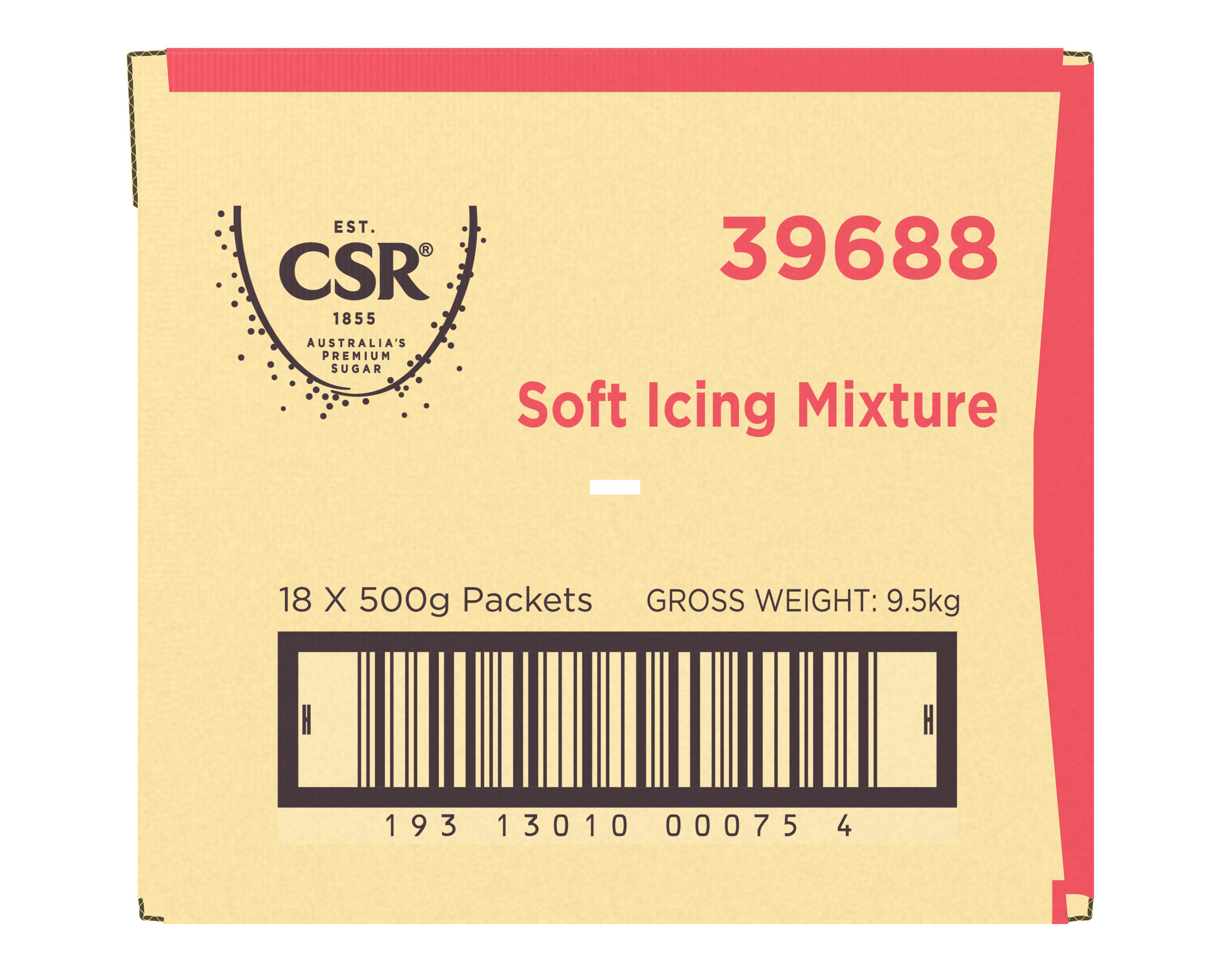 CSR Soft Icing Sugar 18 x 500g