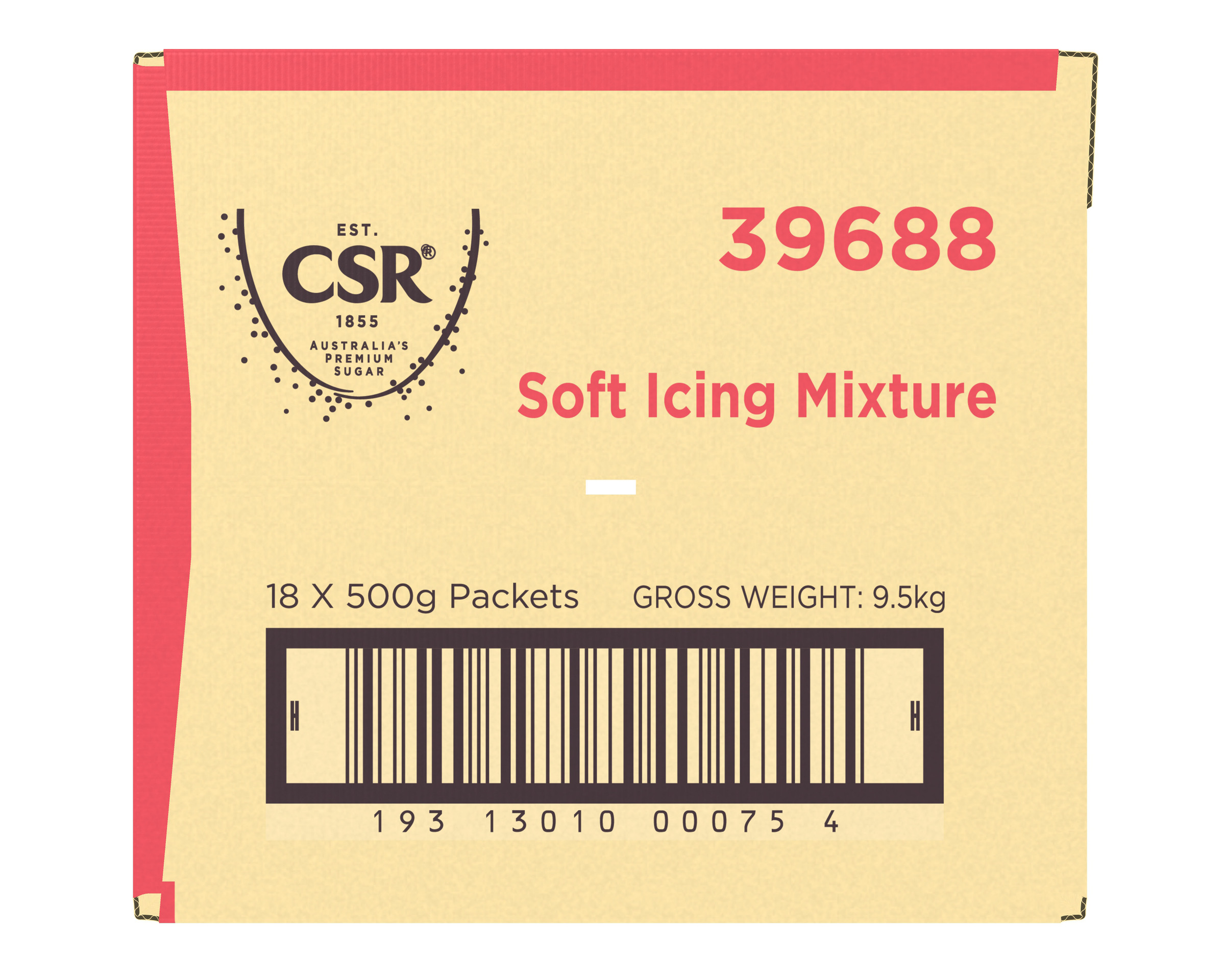 CSR Soft Icing Sugar 18 x 500g