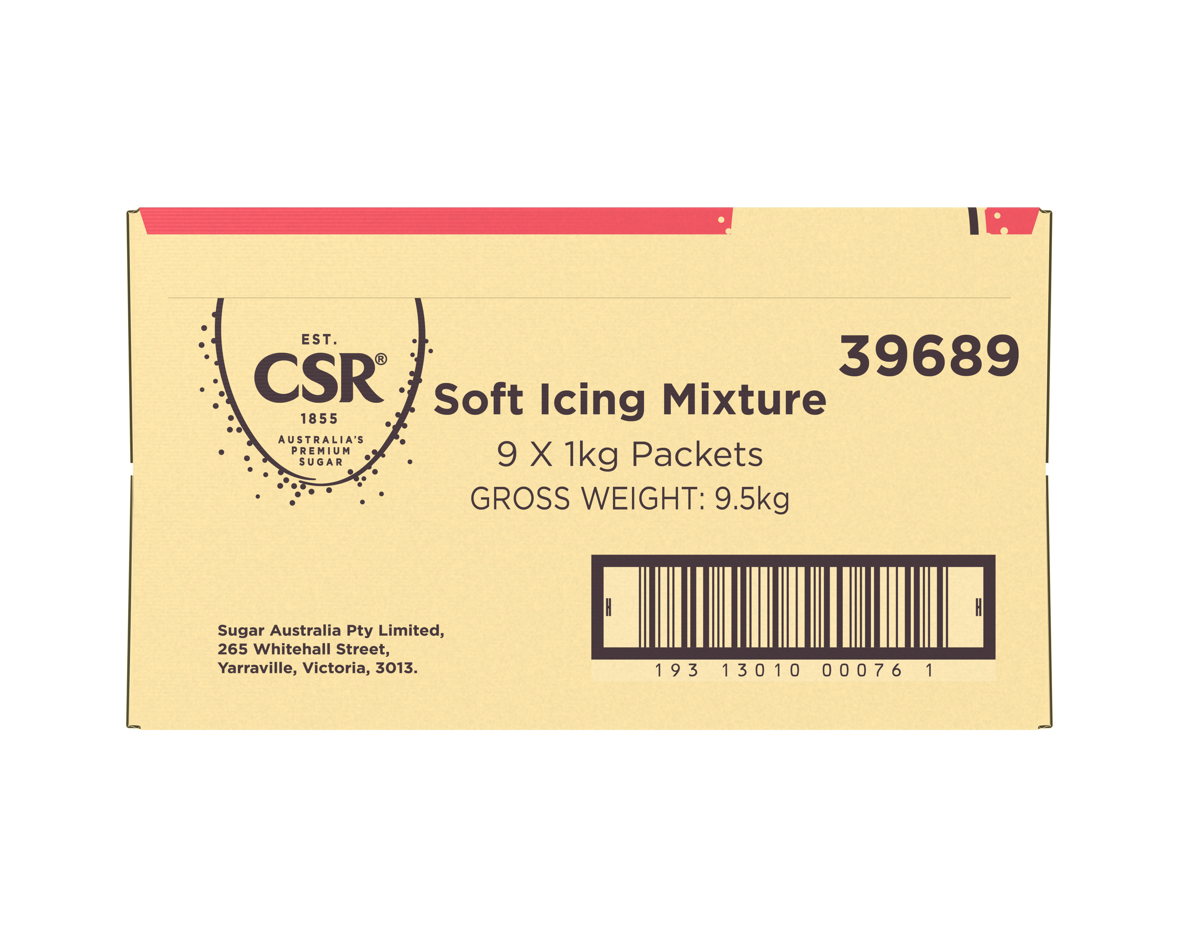 CSR Soft Icing Sugar 9 x 1kg