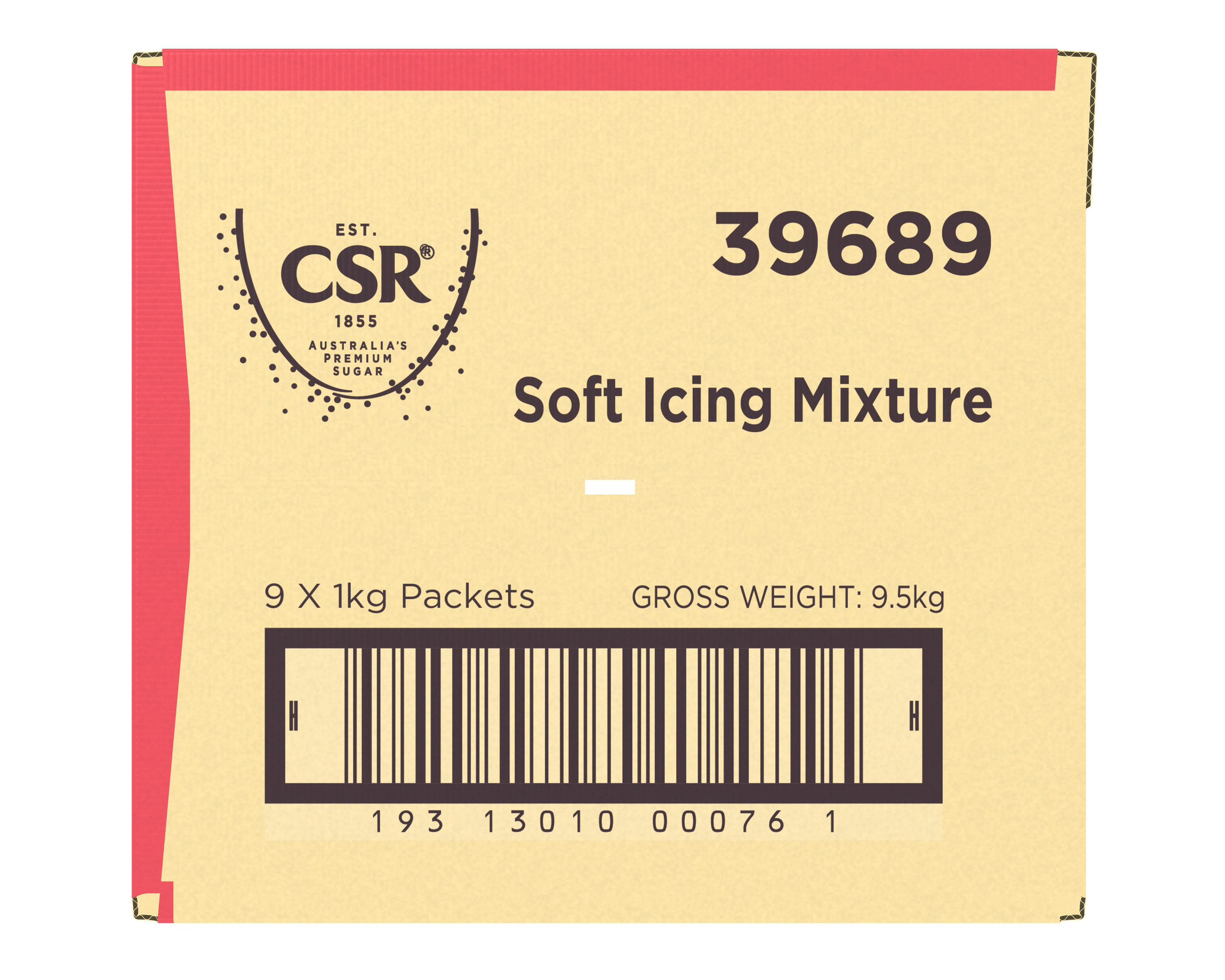 CSR Soft Icing Sugar 9 x 1kg
