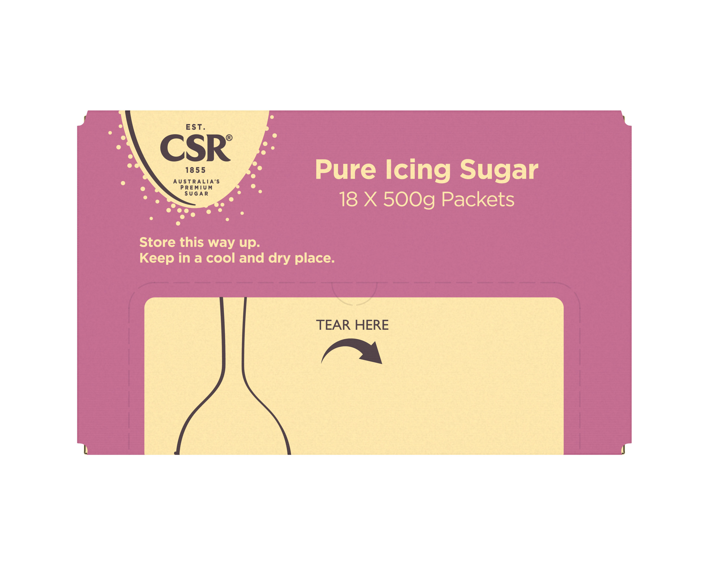 CSR Pure Icing Sugar 18 x 500g