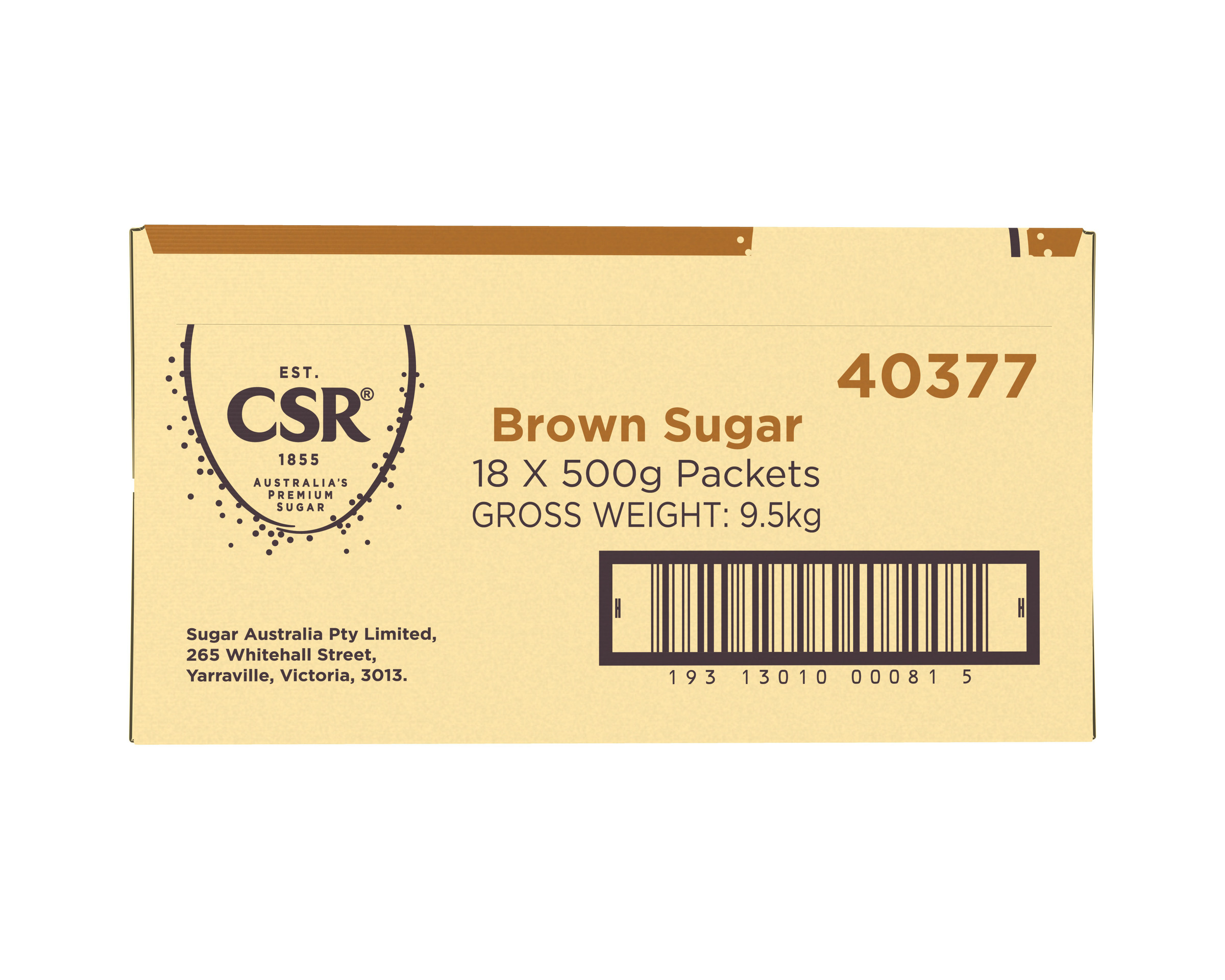 CSR Brown Sugar 18 x 500g