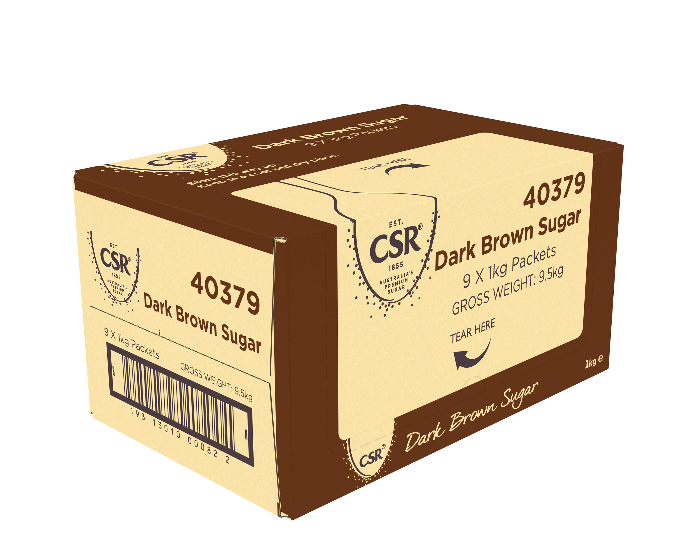 CSR Dark Brown Sugar 9 x 1kg