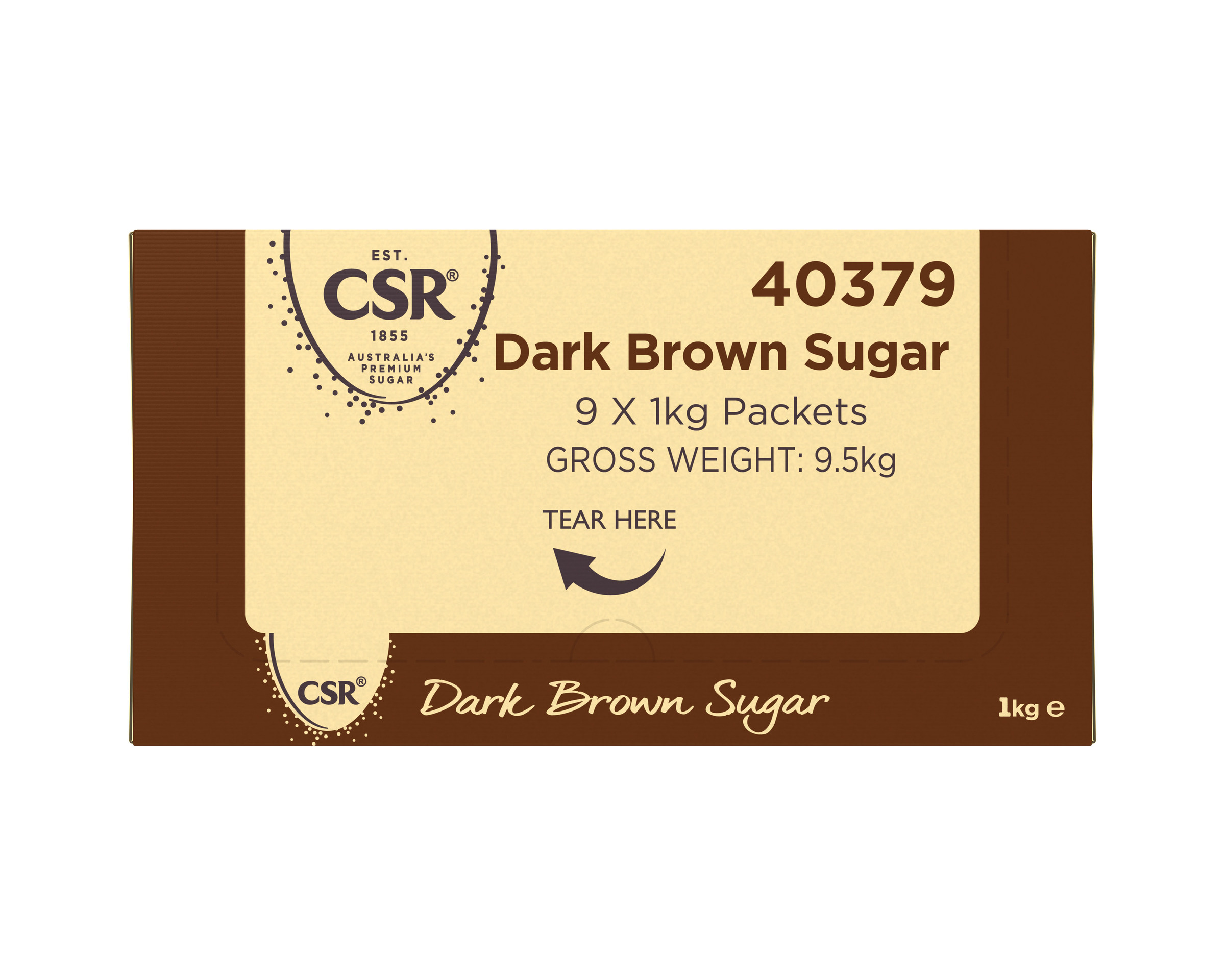 CSR Dark Brown Sugar 9 x 1kg