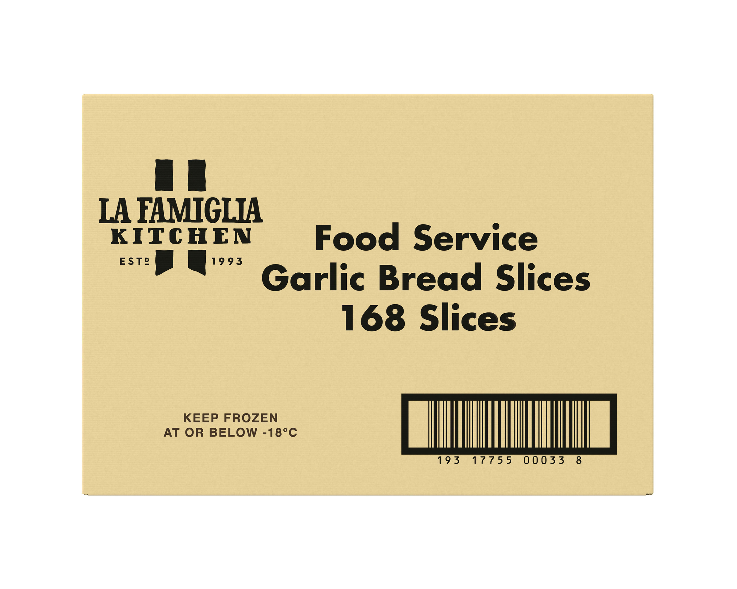 La Famiglia Food Service Bread Garlic Slices 168P 7.224 kg