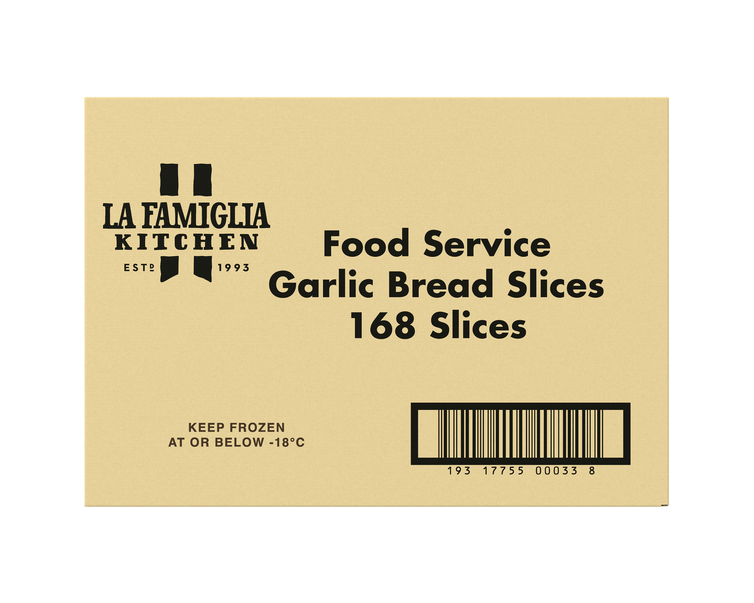 La Famiglia Food Service Bread Garlic Slices 168P 7.224 kg