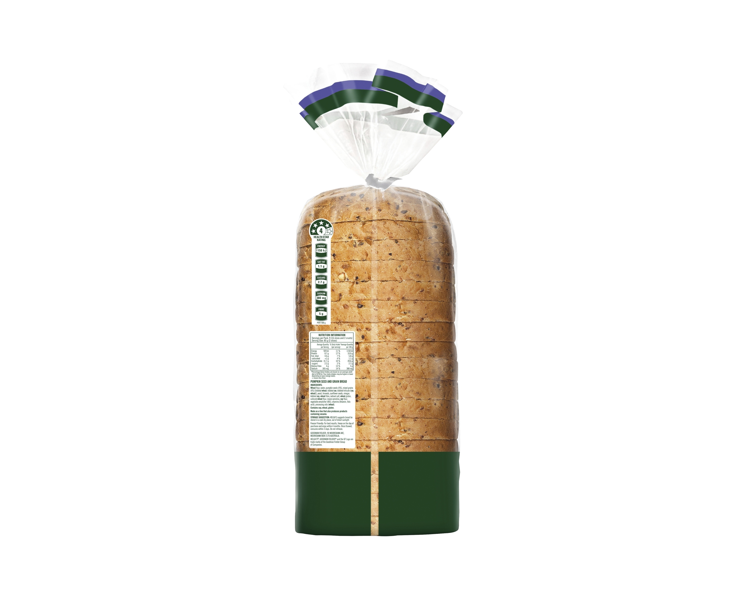 Helgas Loaf Pumpkin Seed and Grain 720 g